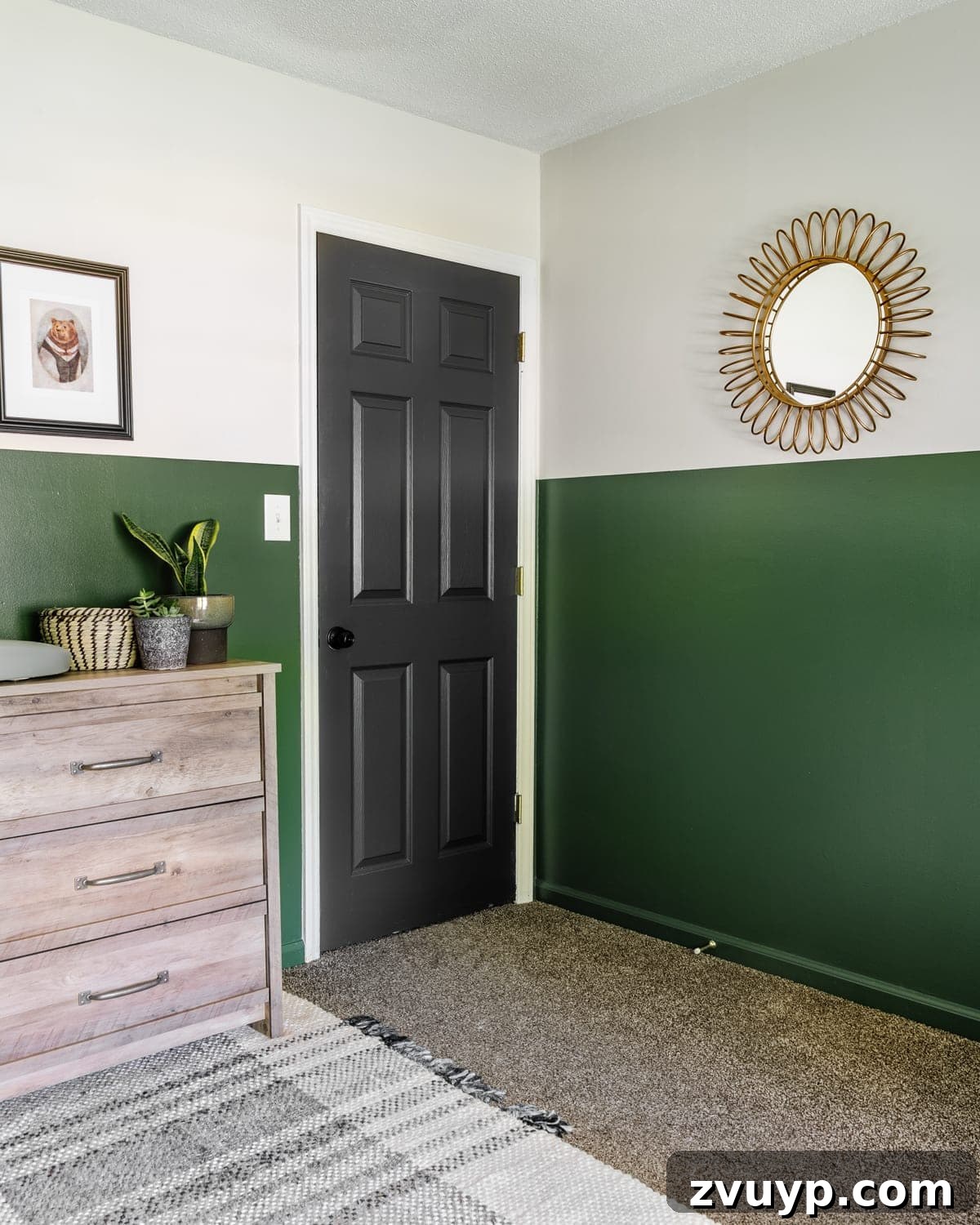 18 Paint Ideas That Will Completely Redesign Your Home 10 color blocked wall in boy nursery