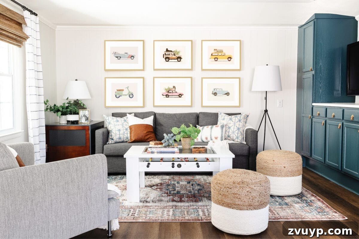 From Drab to Dream Den: Our Rec Room's Big Reveal 2 Colorful and functional rec room with ample storage and vibrant decor