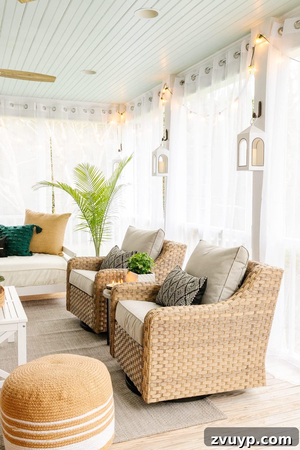 Mosquito-Proof Your Porch and Patio 3 back porch mosquito net curtains
