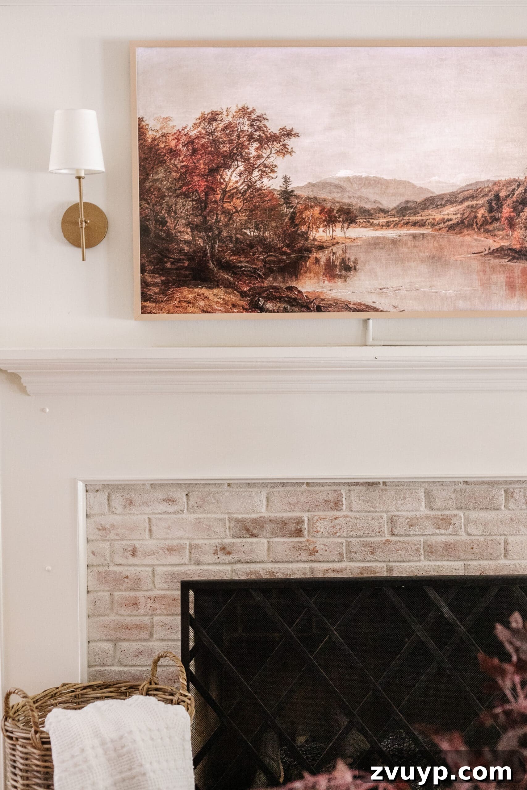 Samsung Frame TV with art display