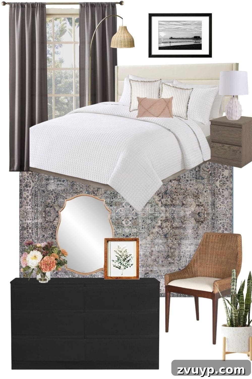 Mood Board Monday Four Stunning Bedrooms Under Two Thousand 5 modern traditional bedroom ideas