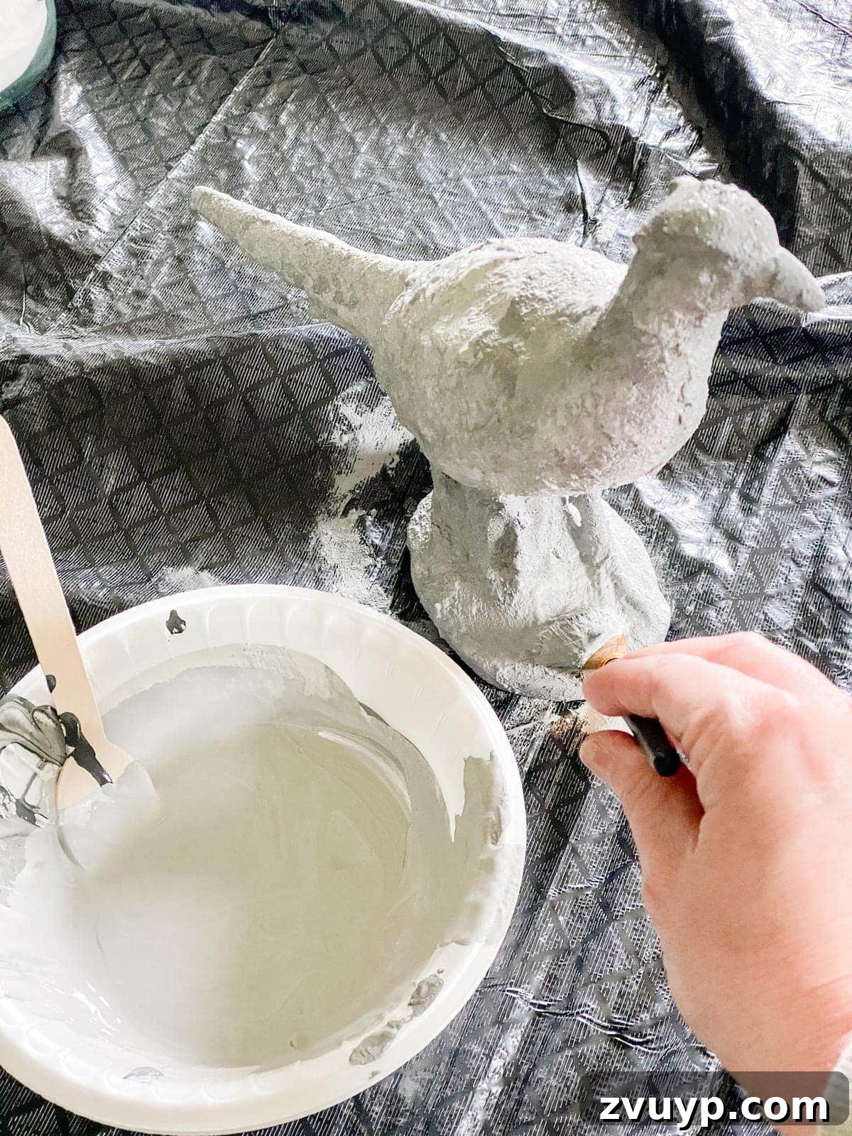 Whip Up Baking Soda Texture Paint for Infinite Decor Crafts 6 diy texture paint using baking soda layered application