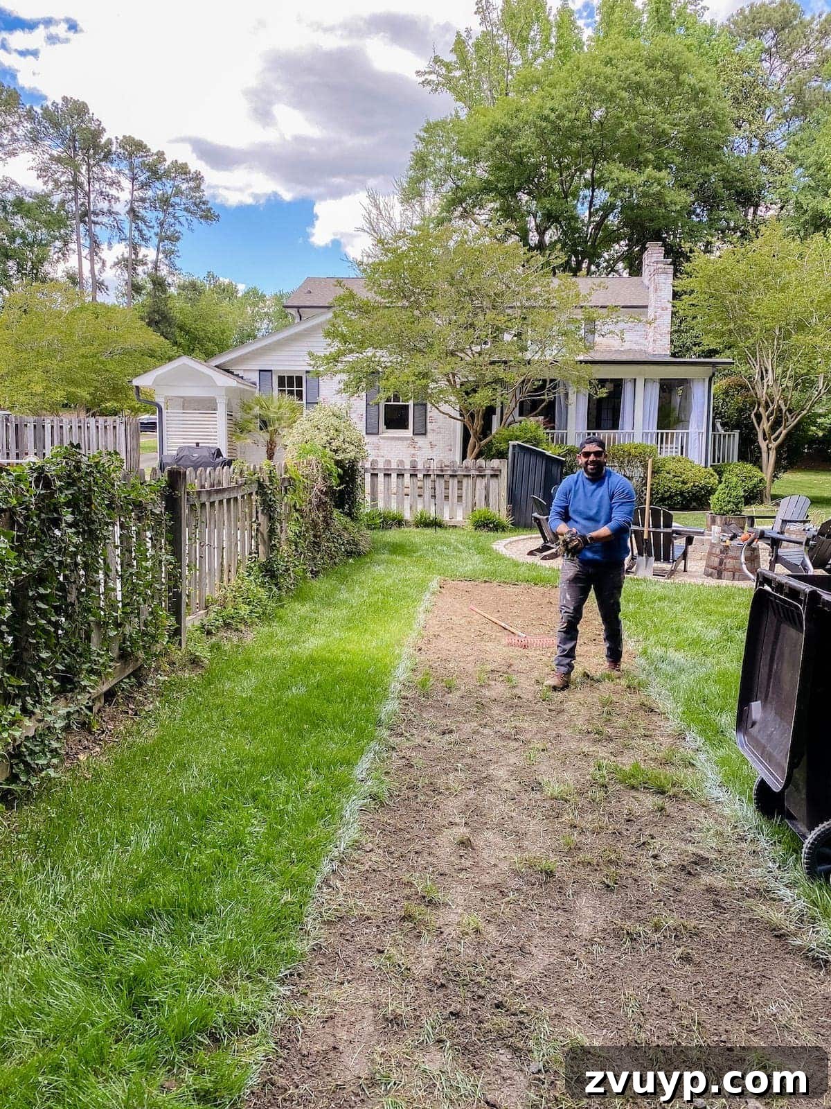 Get Rolling Build a Bocce Court in a Weekend 12 Removing soil and grass during bocce ball court construction