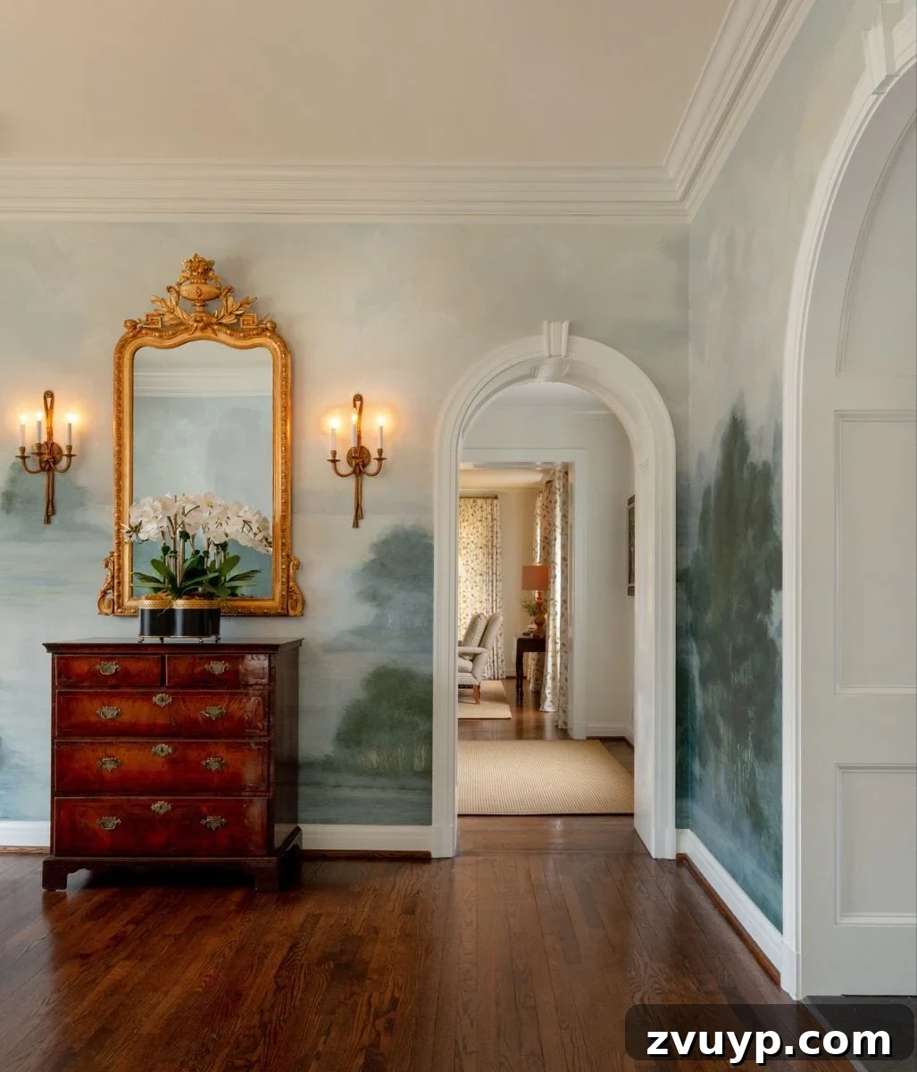 Classic Allure Scenic Wallscapes 2 Charlotte Terrell mural photographed by Leslee Mitchell