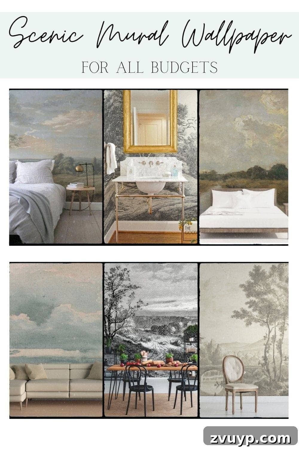 Classic Allure Scenic Wallscapes 5 peel and stick scenic mural wallpaper