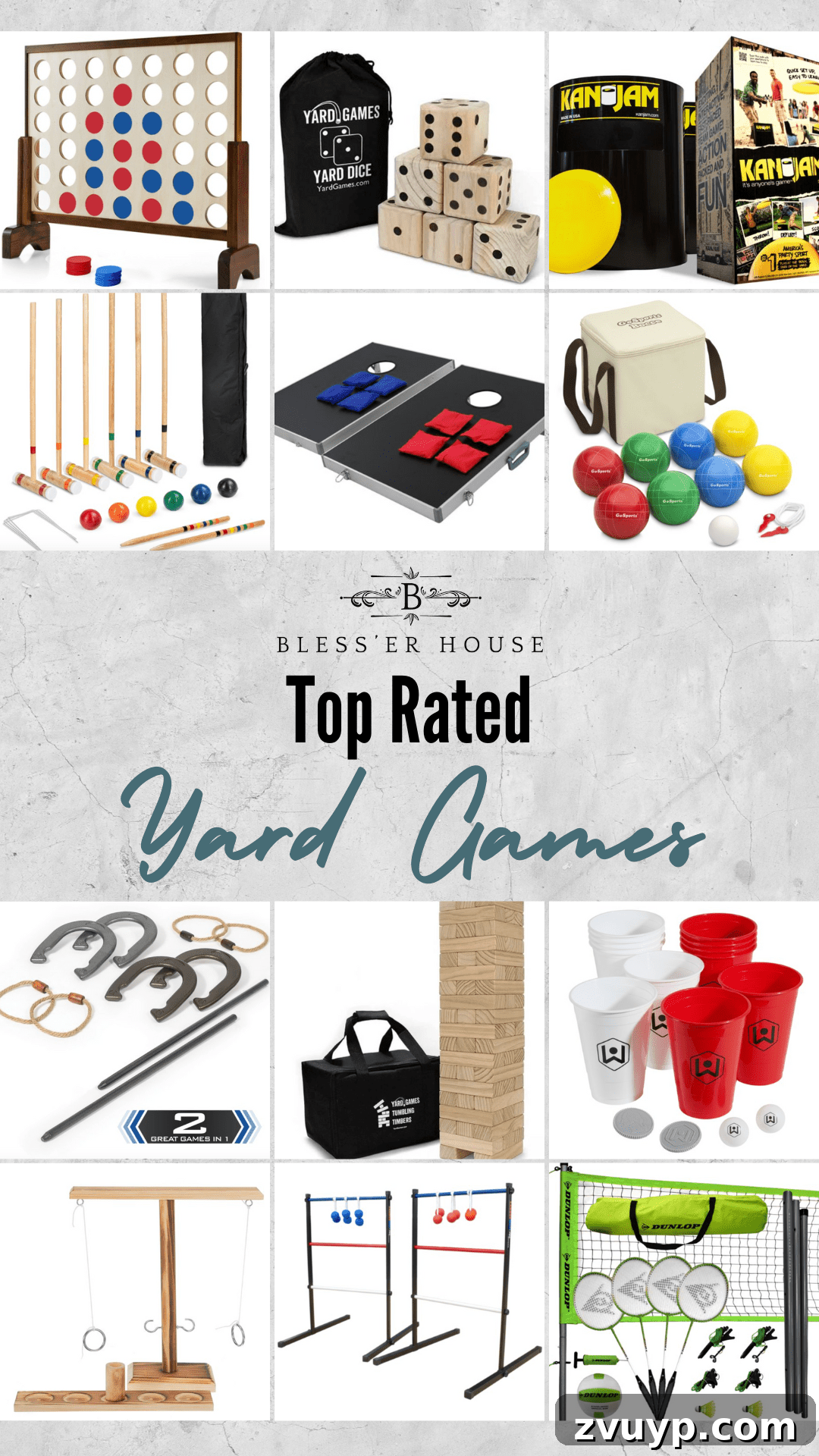 Crowd-Pleasing Yard Games for Every Backyard Cookout 4 top rated yard games from Walmart collage