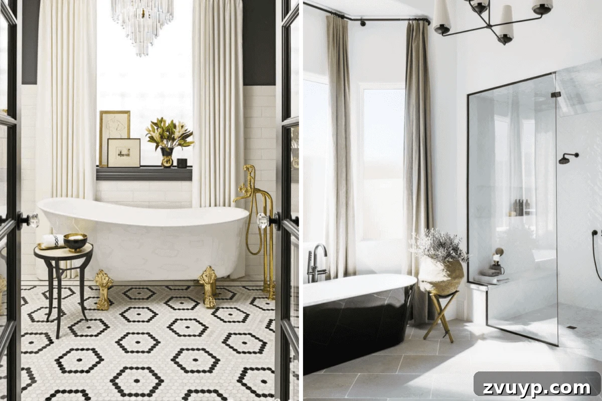 10,000 Followers' Top Picks for Bathroom Designs 15 Patterned Floor Tile vs Simple Floor Tile in a modern bathroom