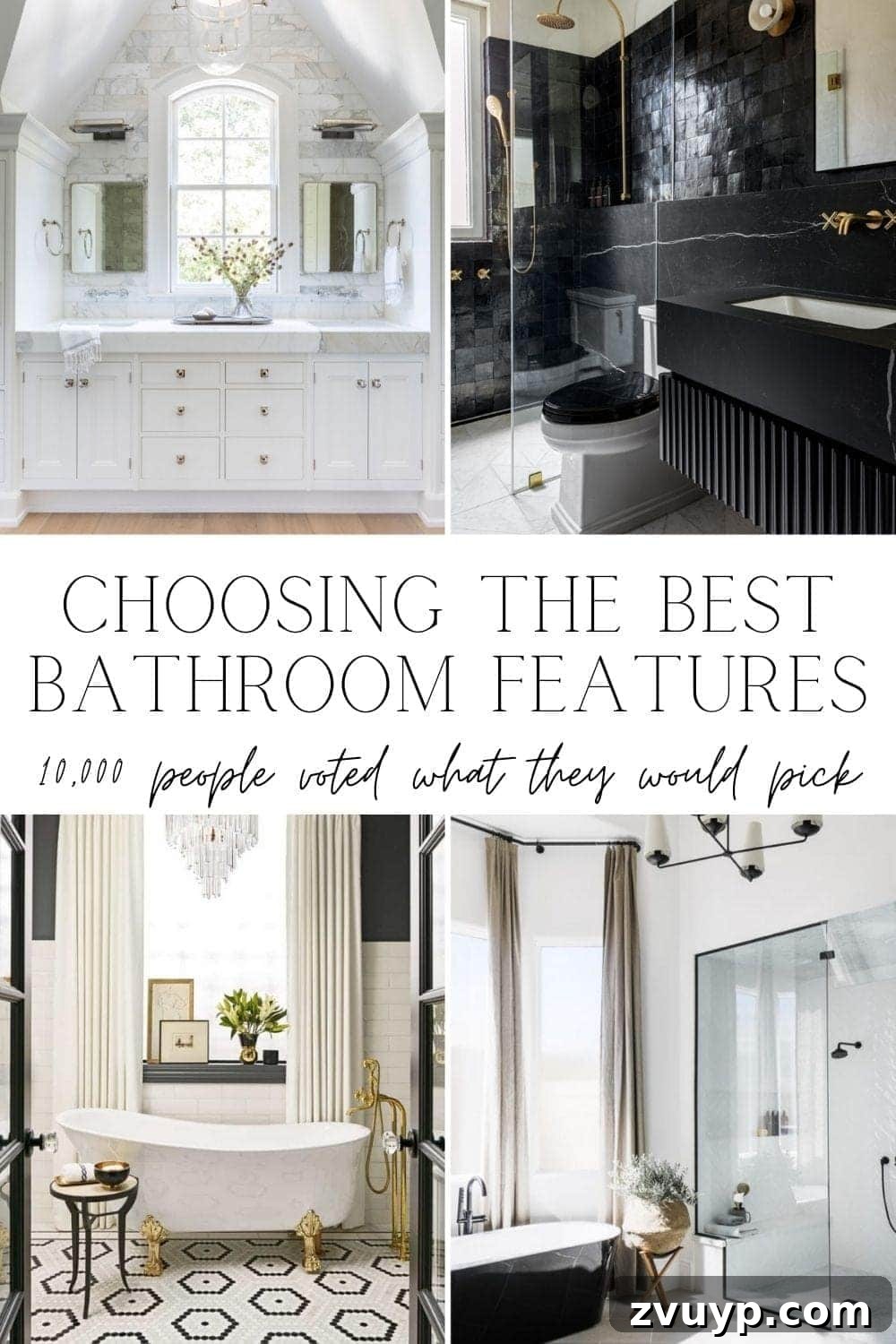 10,000 Followers' Top Picks for Bathroom Designs 18 Choosing the Best Bathroom Features and Design Elements