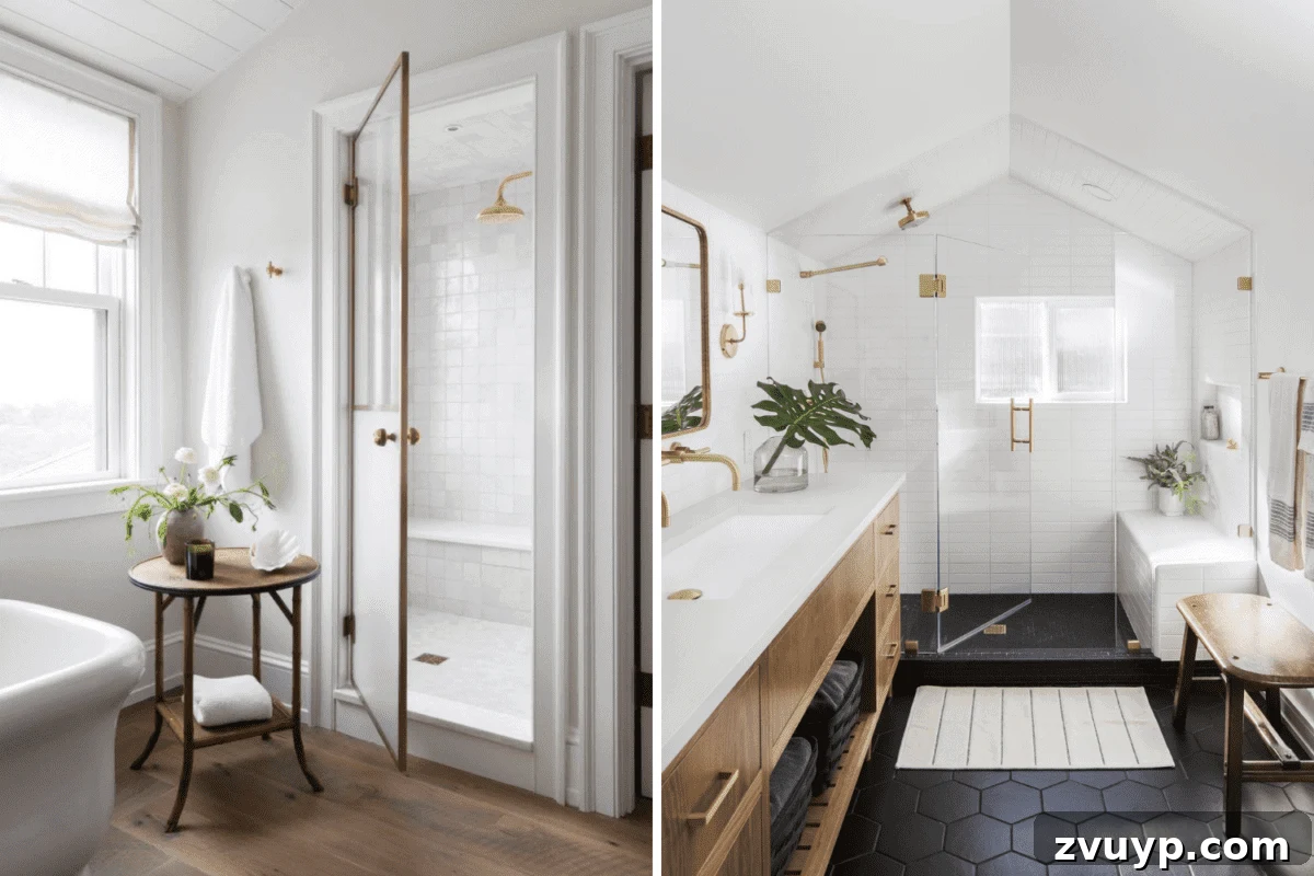 10,000 Followers' Top Picks for Bathroom Designs 5 Enclosed Walk-in Shower Room vs Open Glass Shower Design