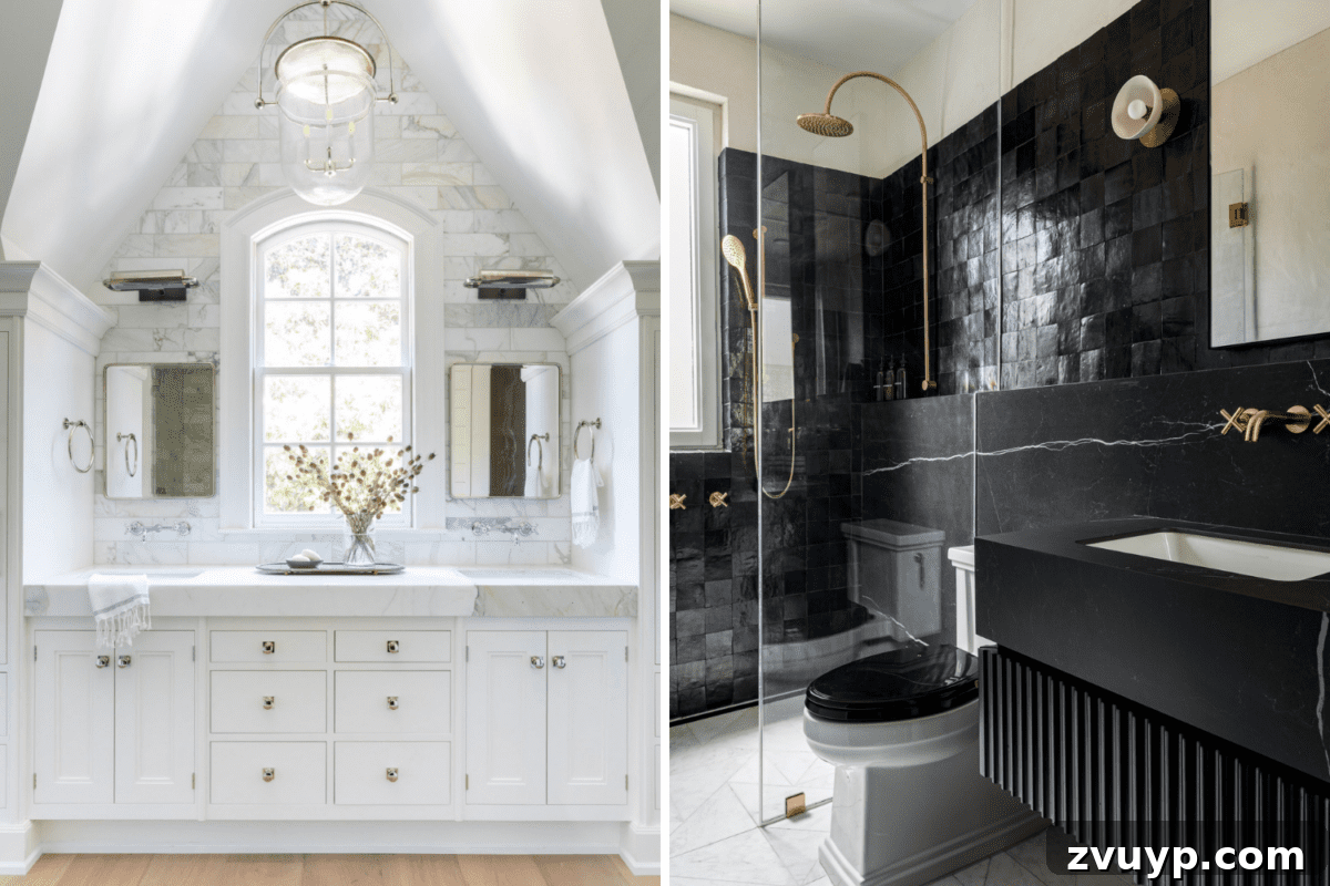 10,000 Followers' Top Picks for Bathroom Designs 8 Bright Airy Bathroom Decor vs Dark Moody Bathroom Ambiance