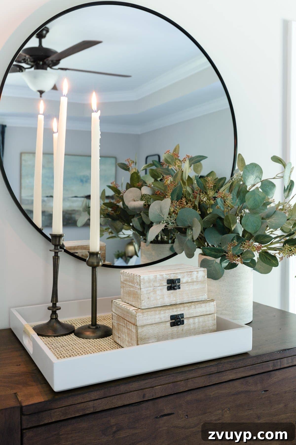 Small Space, Big Impact: 10 Bedroom Design Secrets 10 mirror on top of dresser
