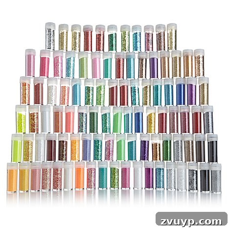 The Ultimate Craft Lover's Gift Guide and a $100 HSN Gift Card Giveaway 4 Inspired Inc. 96-piece Glitter Set