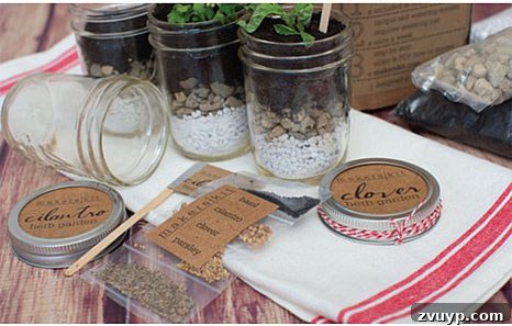 The Ultimate Craft Lover's Gift Guide and a $100 HSN Gift Card Giveaway 7 MakersKit Mason Jar Herb Garden Kit with 8 Jars