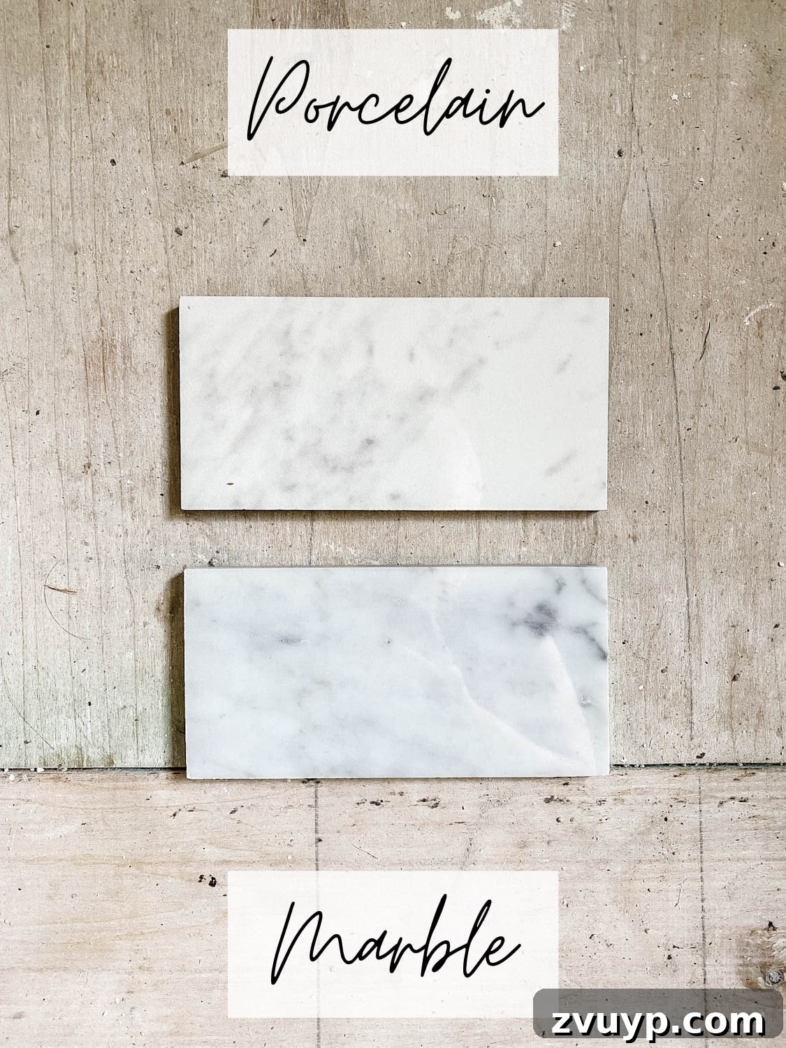 The Marble Dilemma: Authentic Stone or Engineered Alternative? 5 comparing marble tile and porcelain look porcelain tile