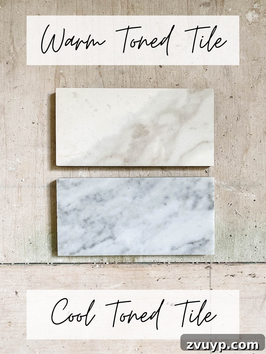 The Marble Dilemma: Authentic Stone or Engineered Alternative? 7 comparing warm-toned marble tile with cool-toned marble tile and which is best for a bathroom