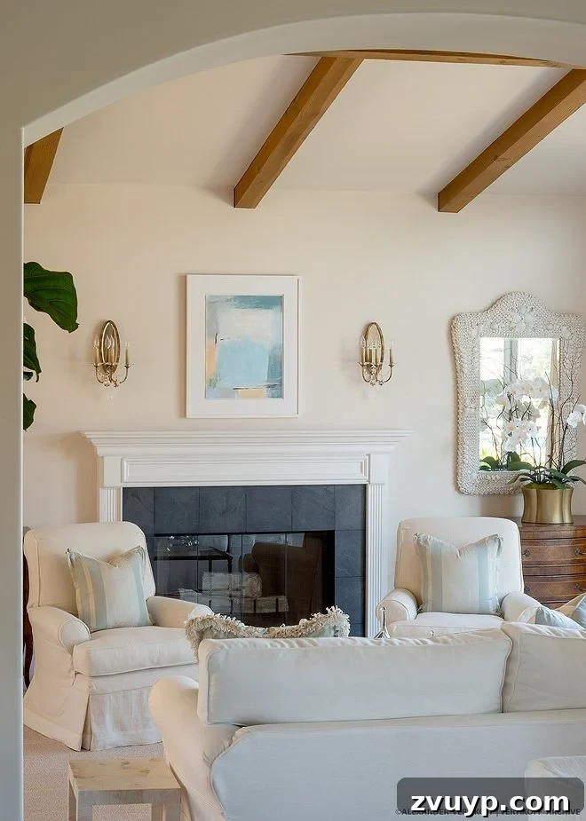 Benjamin Moore Warm Blush - blush pink paint in a living room, radiating warmth and inviting comfort.