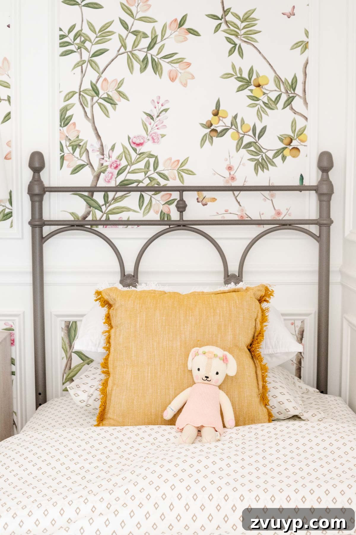 Her Enchanted Cottagecore Corner: A Toddler Room Glow-Up 9 vintage style twin beds in a little girl bedroom