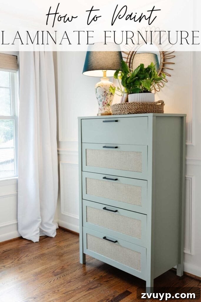 Regan's Room Transformation Painting Laminate Furniture 15 Step-by-step tutorial and inspiring ideas on how to paint laminate furniture for a lasting finish, perfect for kids' room makeovers.