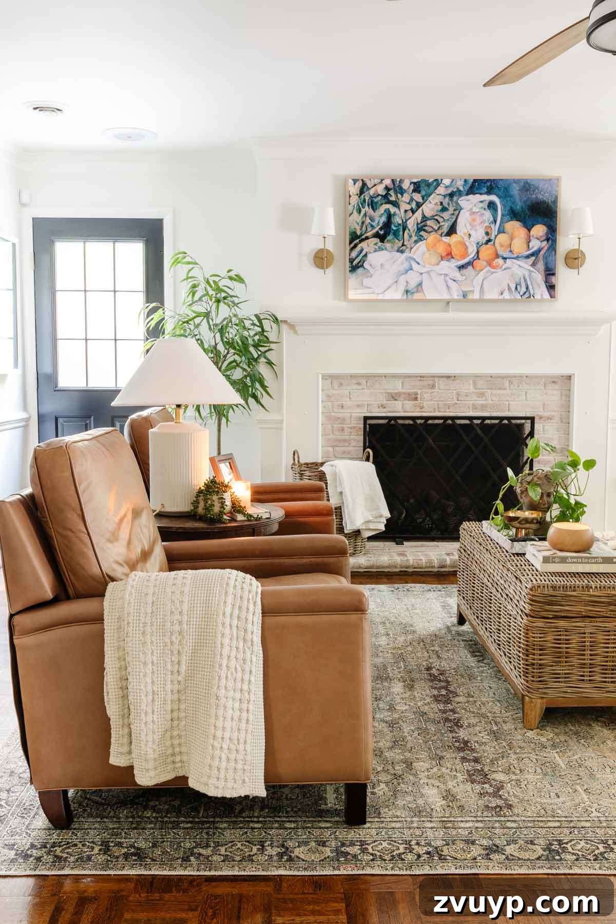 Stylish modern leather recliners comfortably placed in a contemporary living room setting