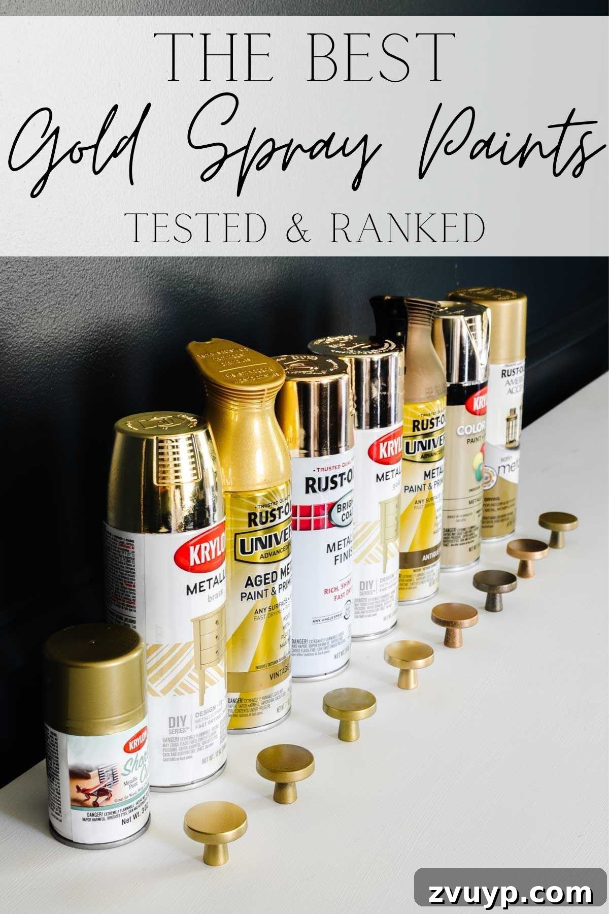 The Definitive Ranking of Gold Spray Paints 2 The best gold spray paints rigorously tested and ranked for realistic metallic finishes