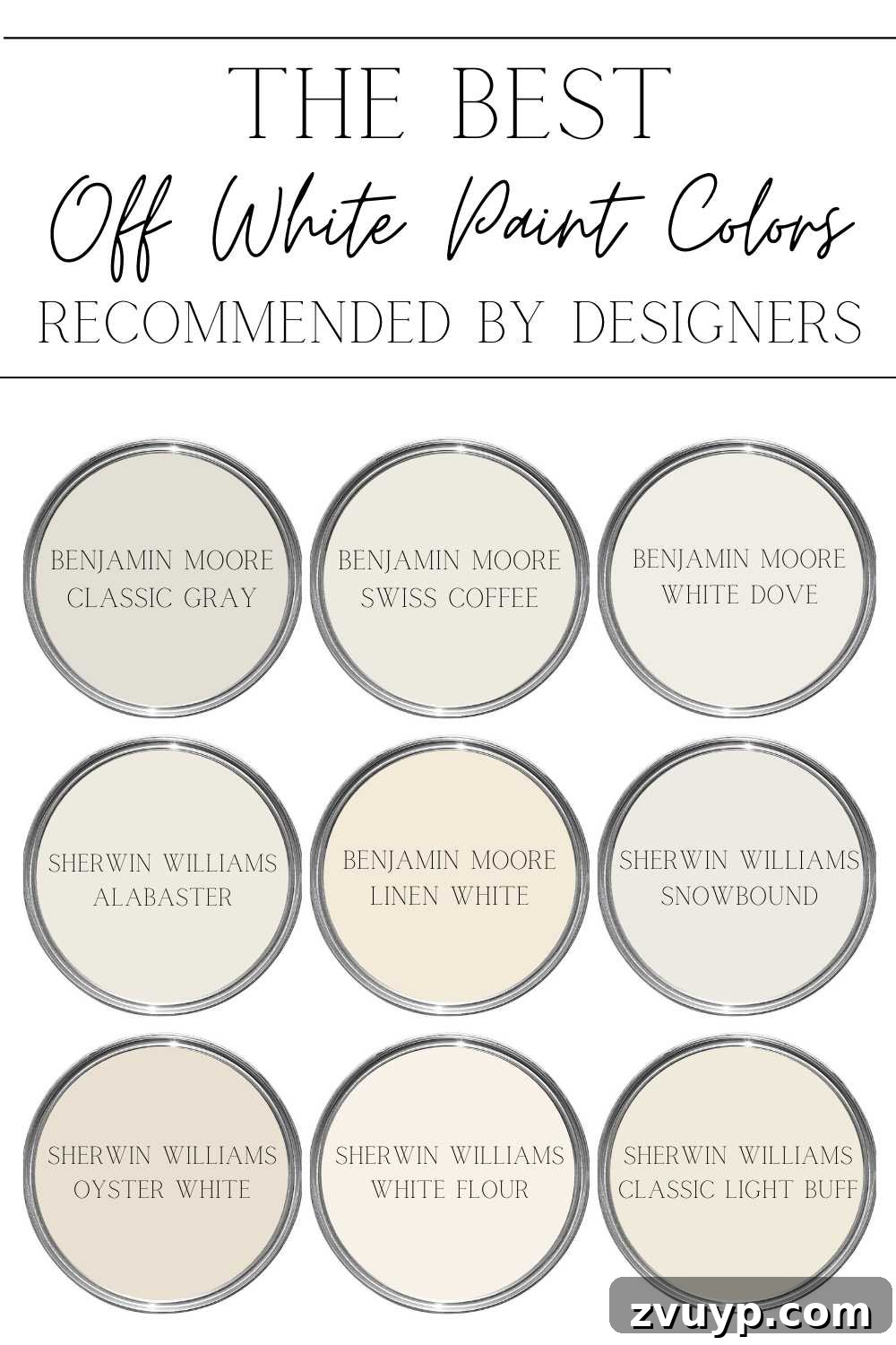 The Off White Paints Designers Swear By 2 The best off-white color paints recommended by designers for a bright, sophisticated home