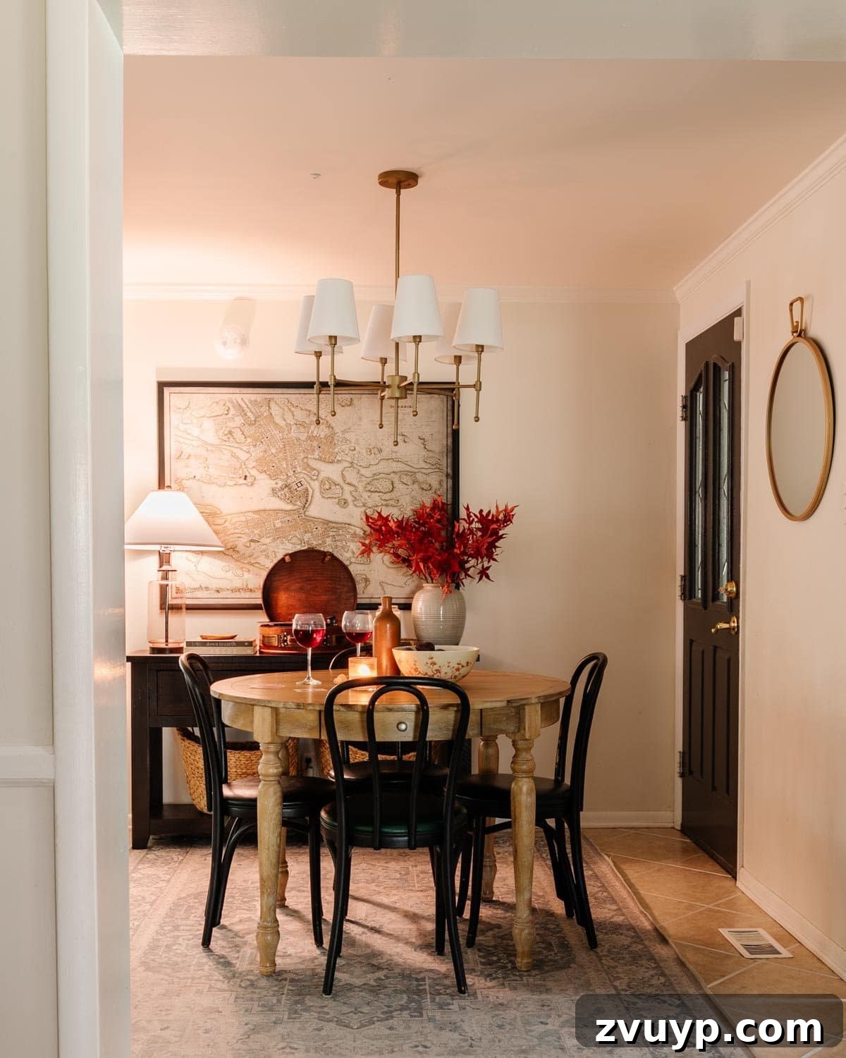 Cozy Home Vibes: Our Favorite Relaxing Music Playlist 3 cozy dining room decorated for fall with relaxing music playing