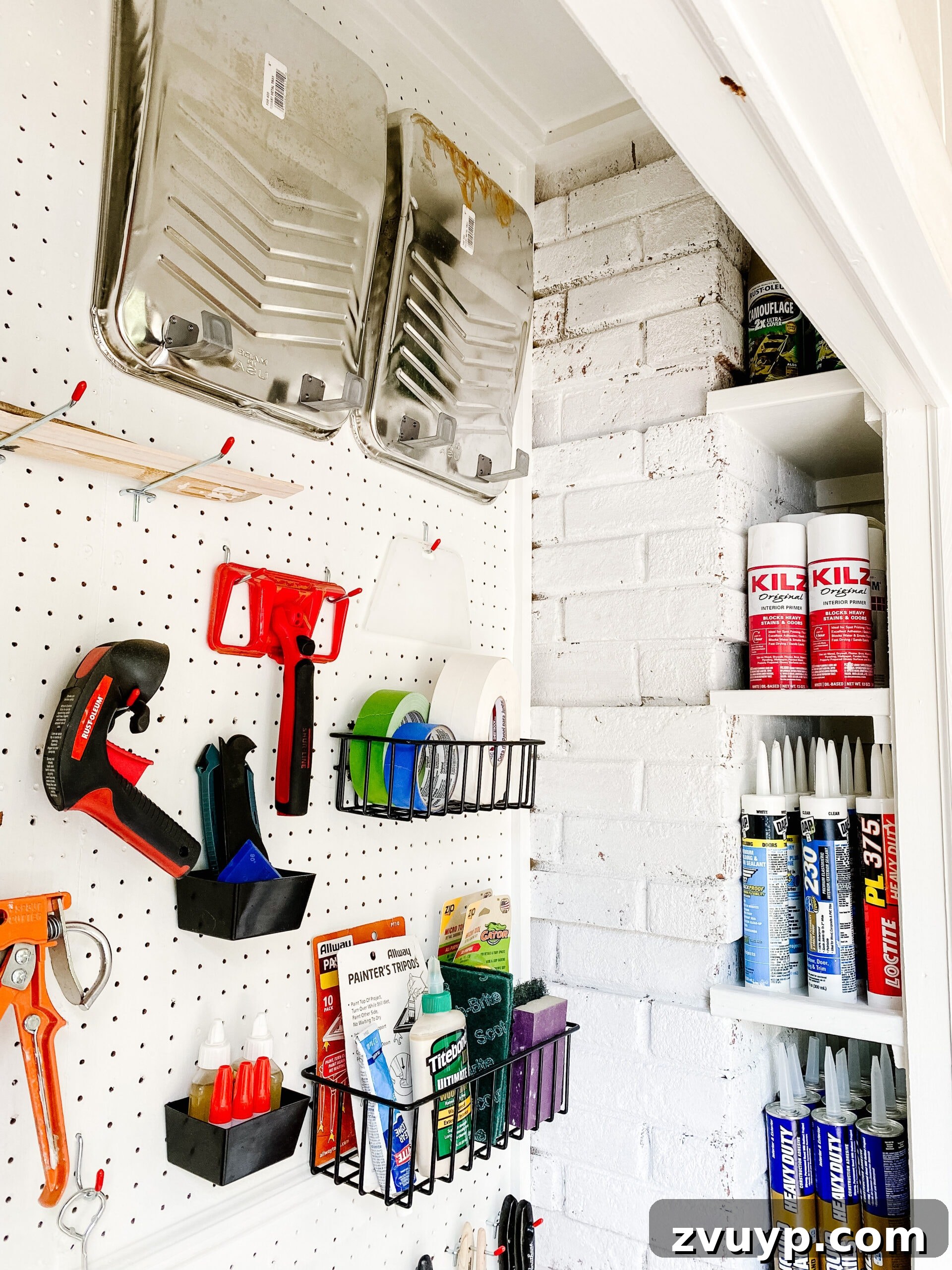Clever Paint Storage Closet Solutions 9 organizing spray paint storage with DIY shelves