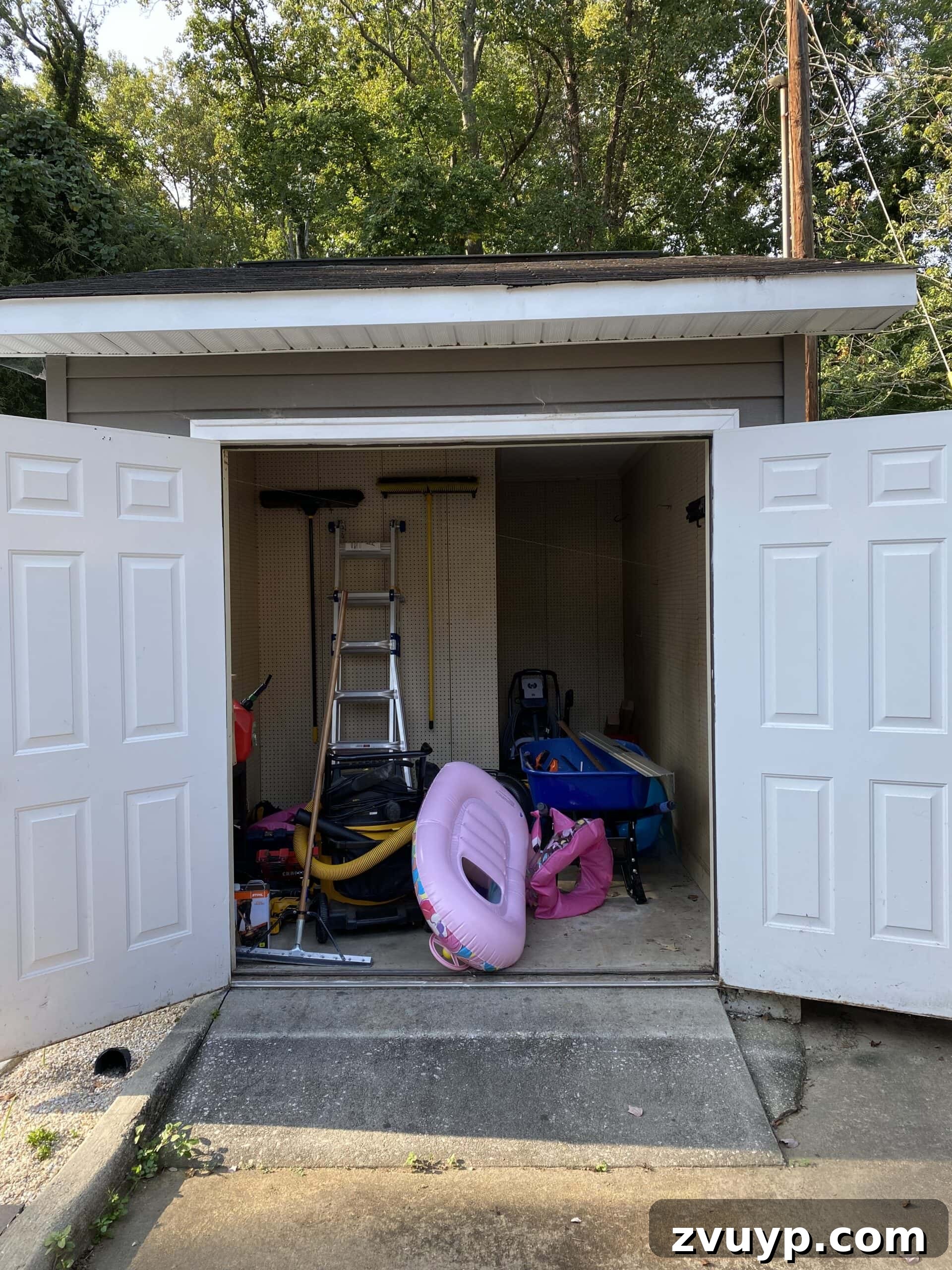 Building Our Fitness Sanctuary: From Design Board to Shed Reality 2 Old outdoor shed before home gym conversion