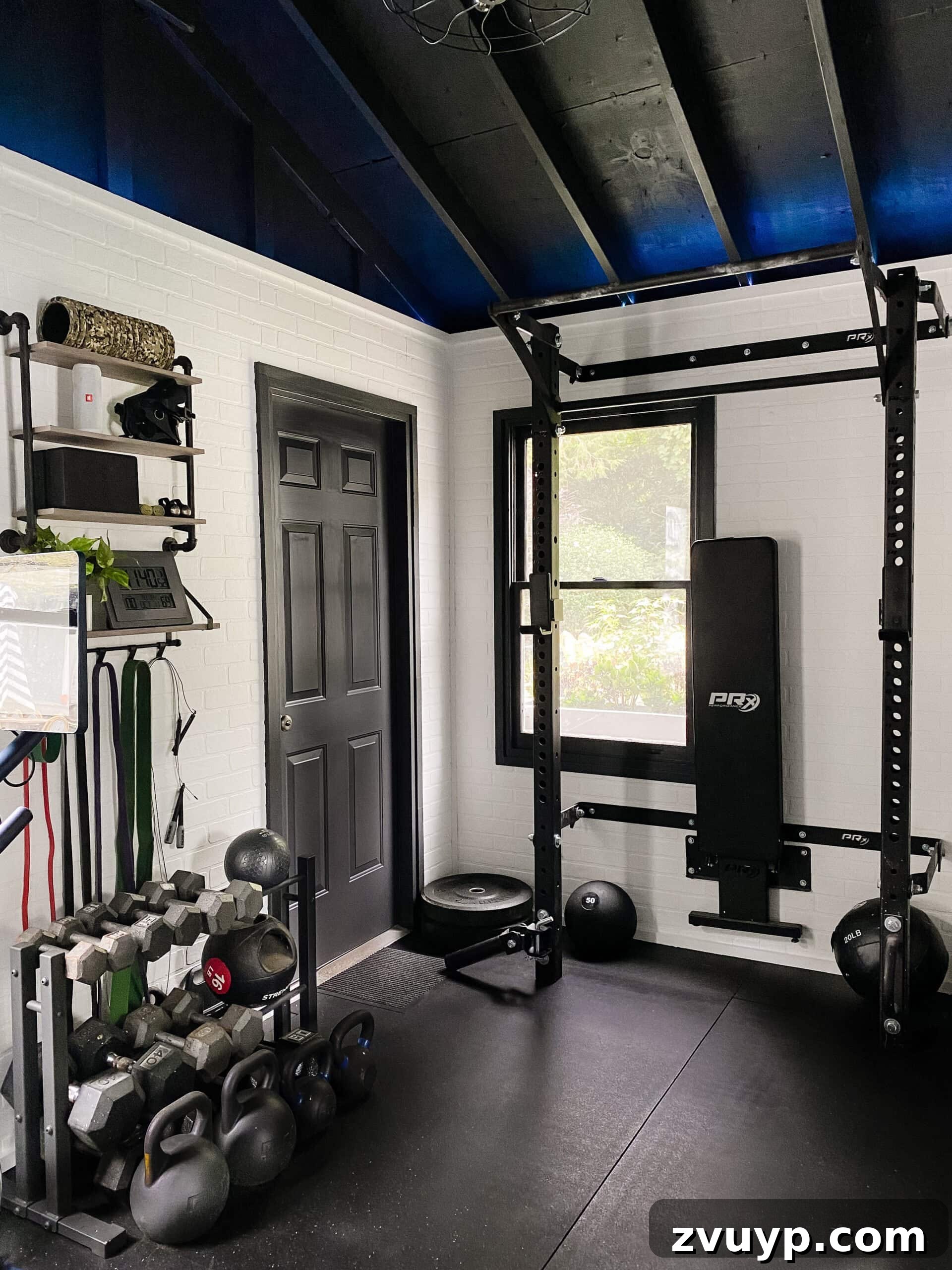 Budget Shed Gym Transform Your Space into a Home Fitness Zone 15 home gym with led lights and weight lifting area including a squat rack