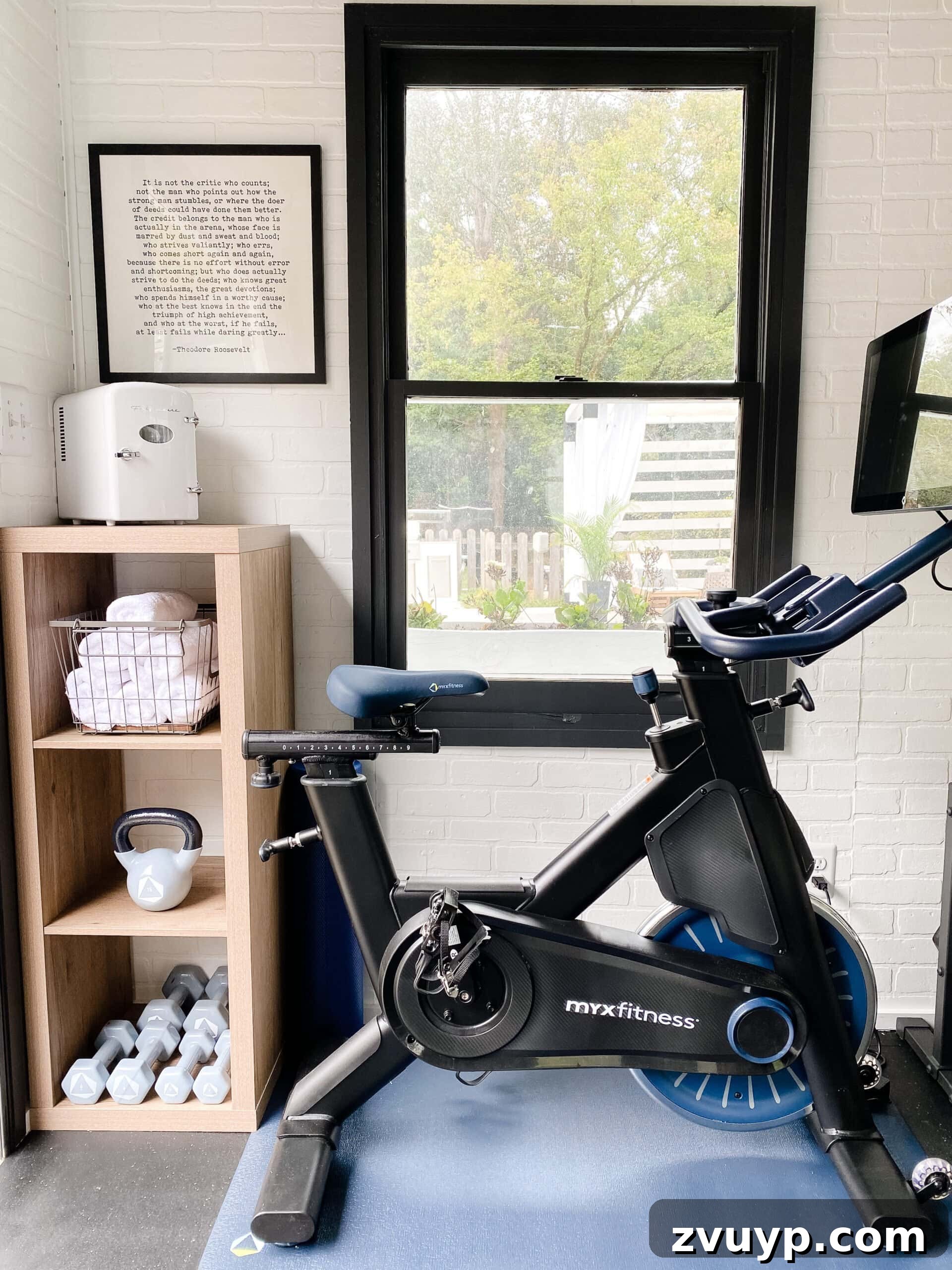Budget Shed Gym Transform Your Space into a Home Fitness Zone 8 home gym shelves for storing mini fridge, hand weights, and gym towels