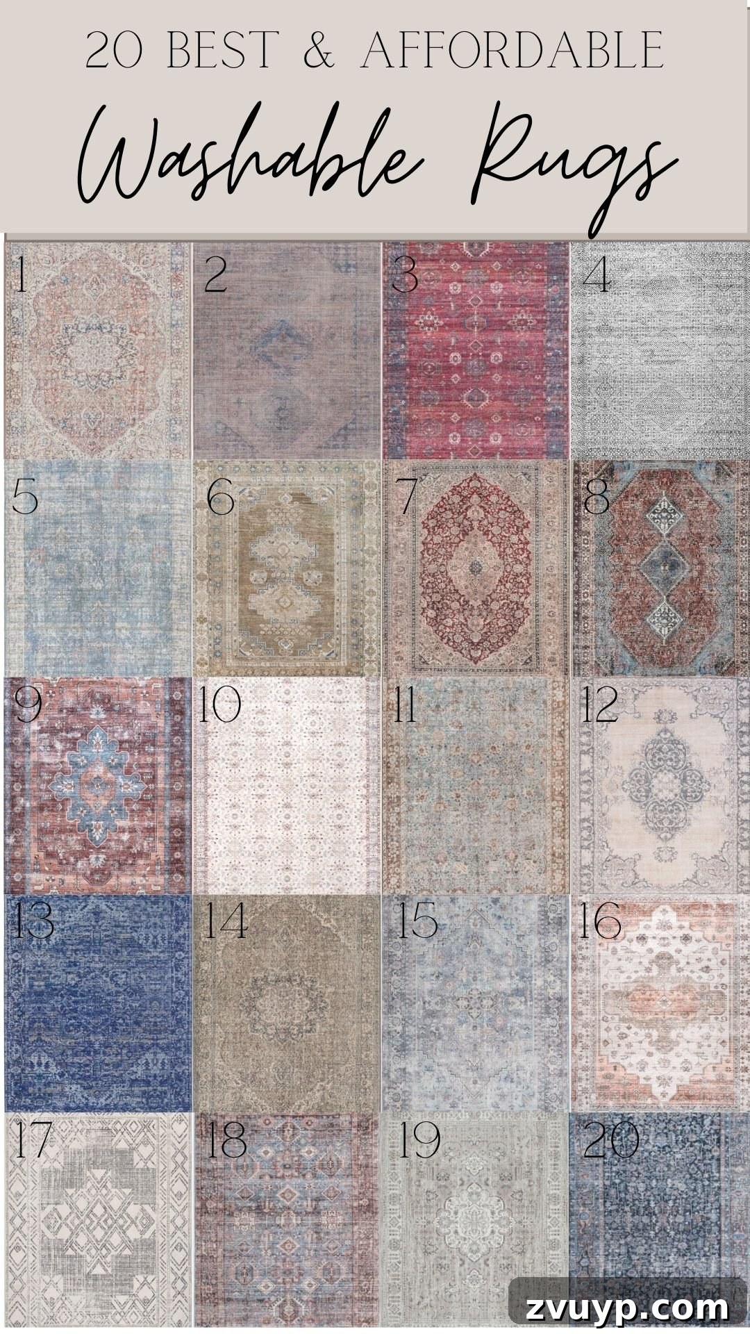 Top 20 Machine Washable Rugs for Effortless Home Care 11 a round up of 20 affordable washable rugs