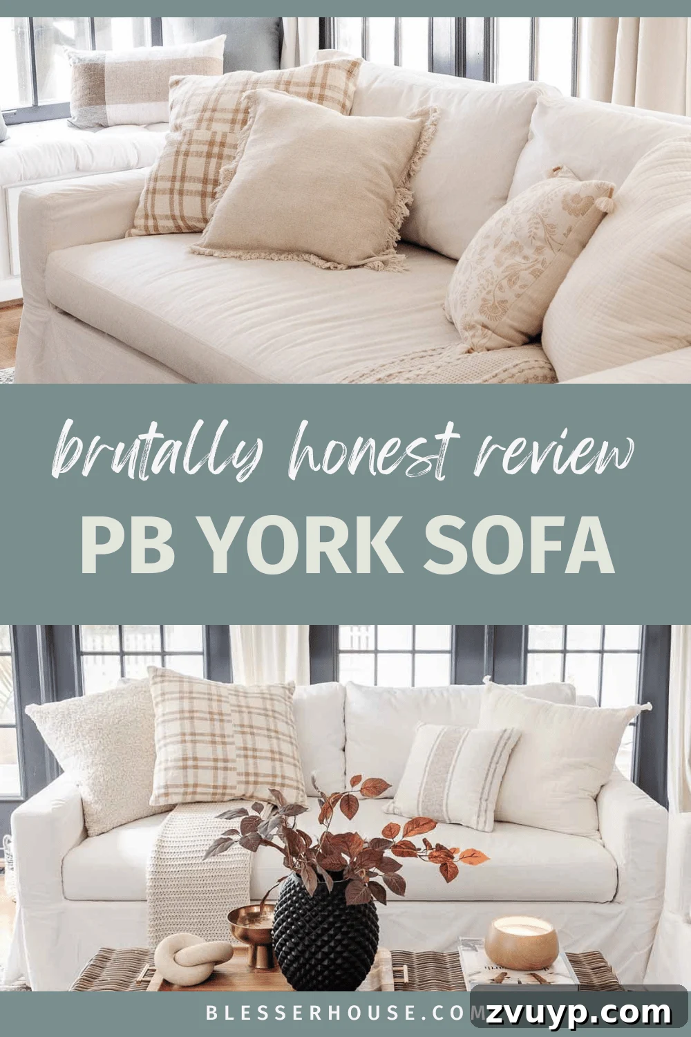pottery barn york sofa review