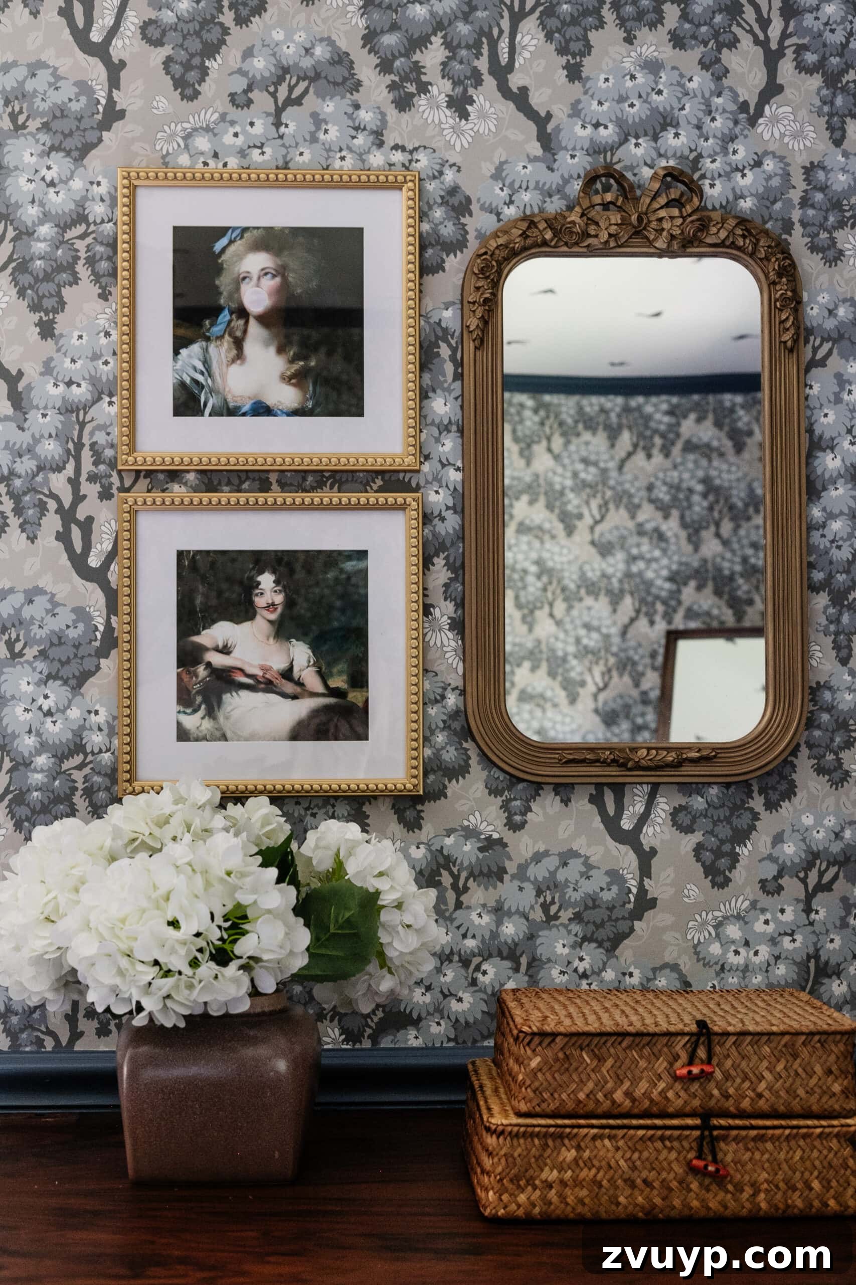 Mastering Rub n Buff: A Comprehensive Color and Technique Guide 10 Mirror frame brushed with Rub n Buff European Gold, showcasing a subtle, champagne-like finish