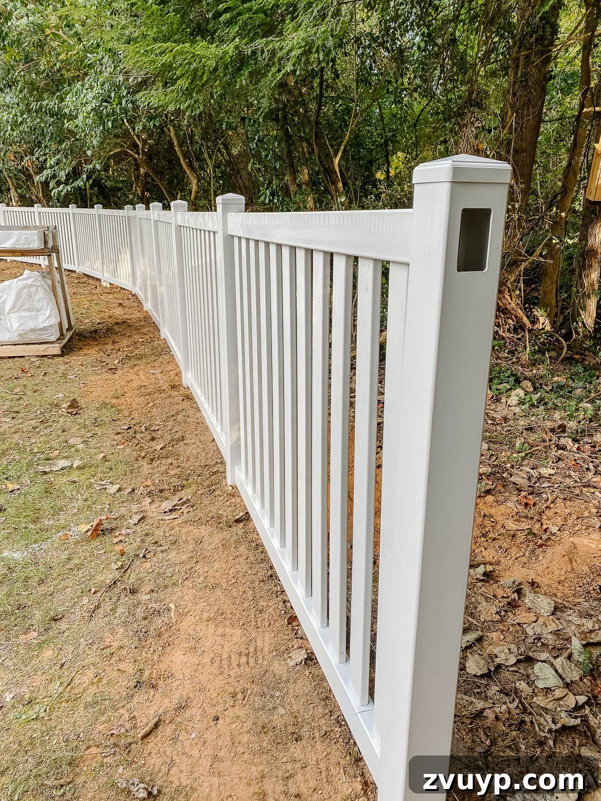 Vinyl Fence Installation Made Easy: Your Ultimate Guide 19 white vinyl fence installation with Ply Gem