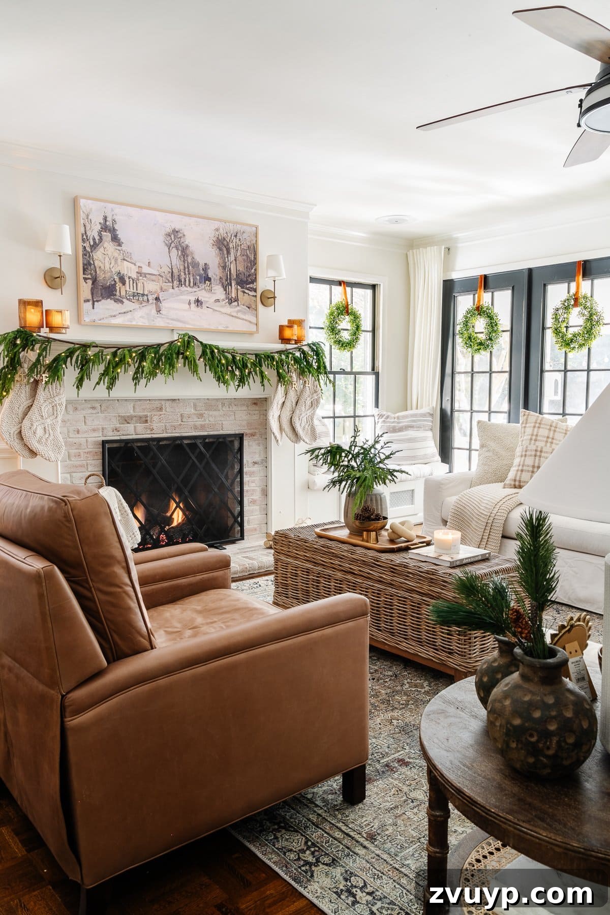 2021 Holiday Home Tour Classic Christmas Decor 26 neutral Christmas living room decor