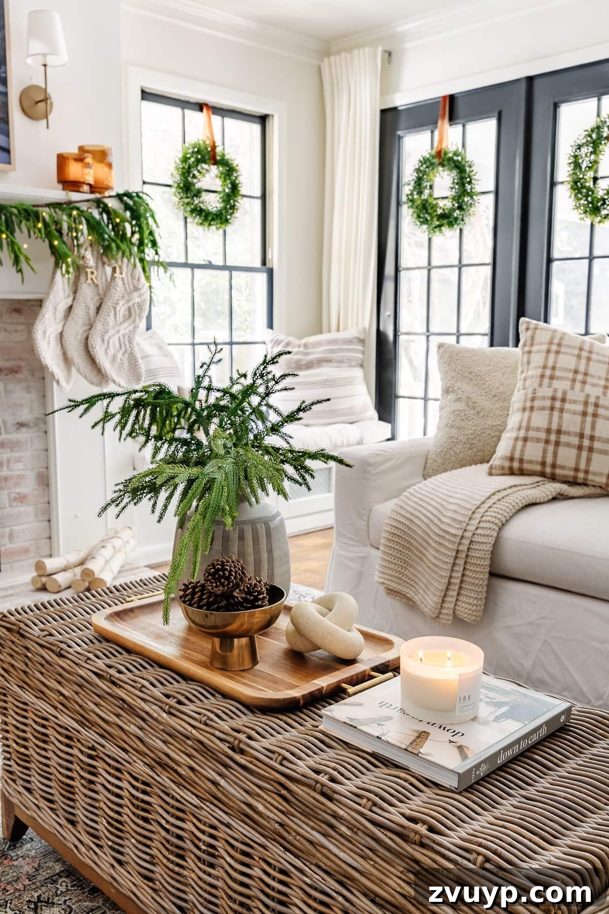 2021 Holiday Home Tour Classic Christmas Decor 33 neutral winter decor