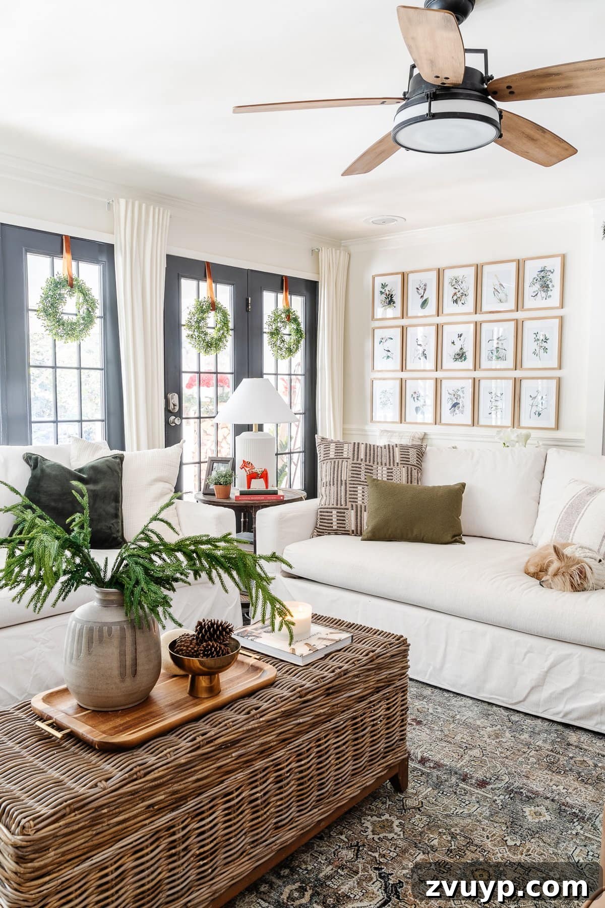 2021 Holiday Home Tour Classic Christmas Decor 34 neutral Christmas decor