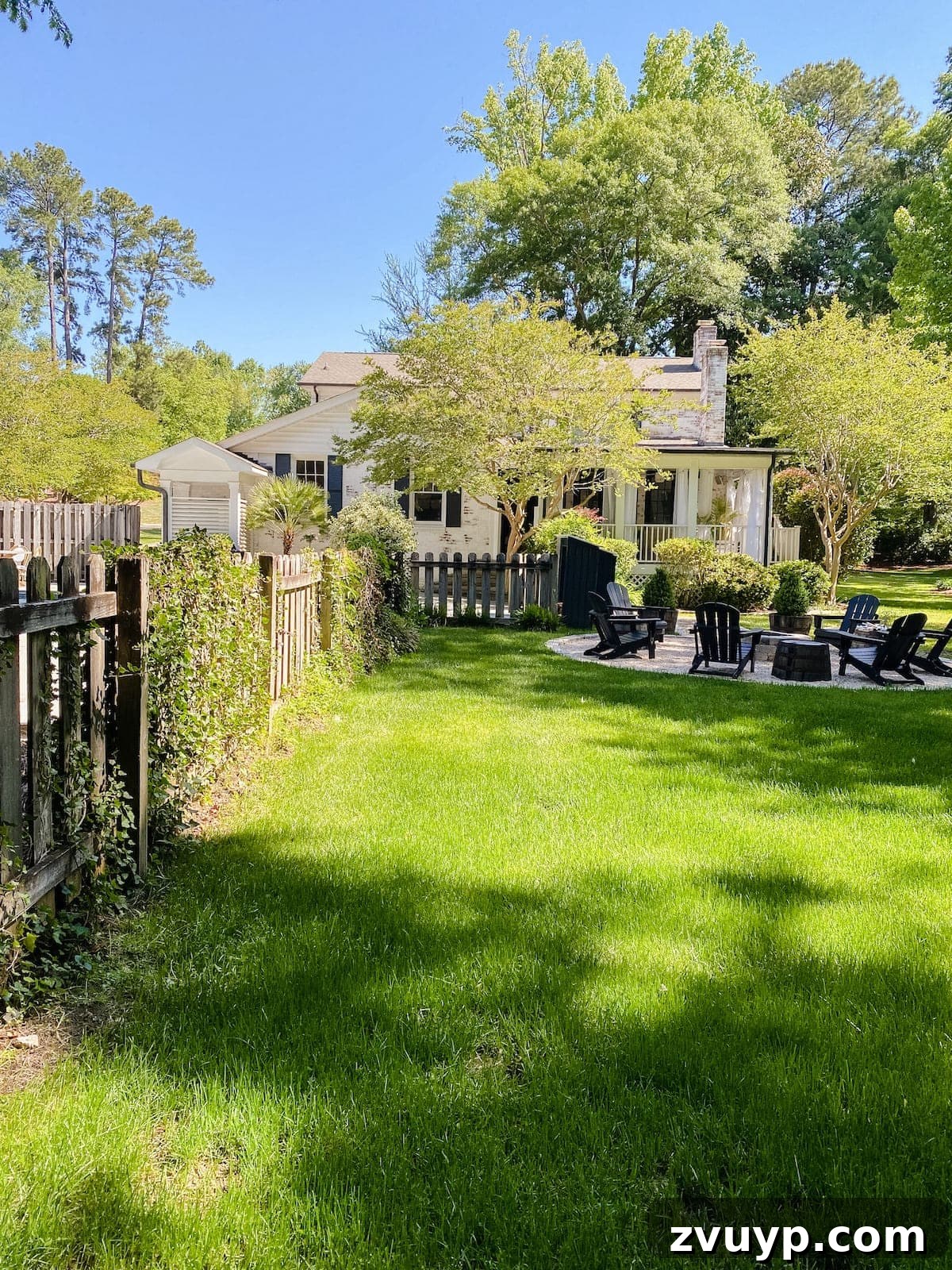 Our 21 Most Impressive Room Transformations of 2021 14 Before: The area in our backyard before the bocce ball court construction.