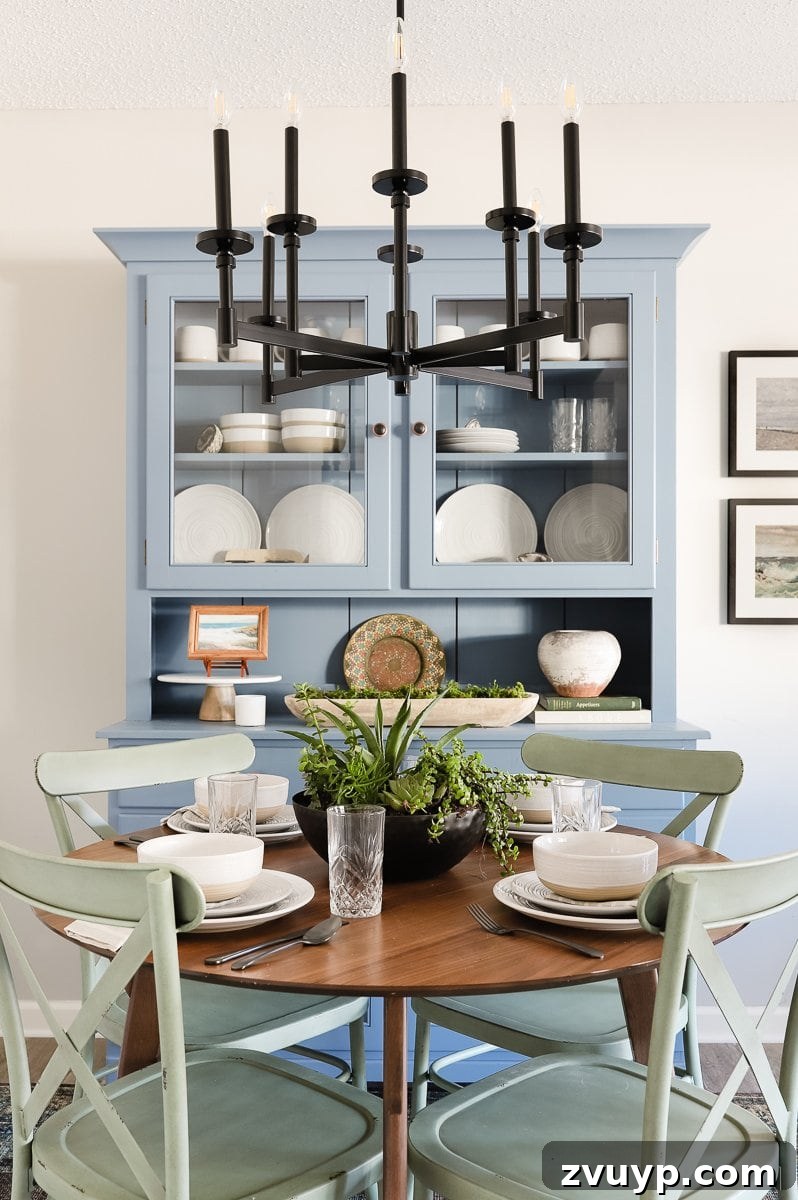 7 Instant Makeovers for Your Dining Nook 9 breakfast nook dining set and blue china cabinet