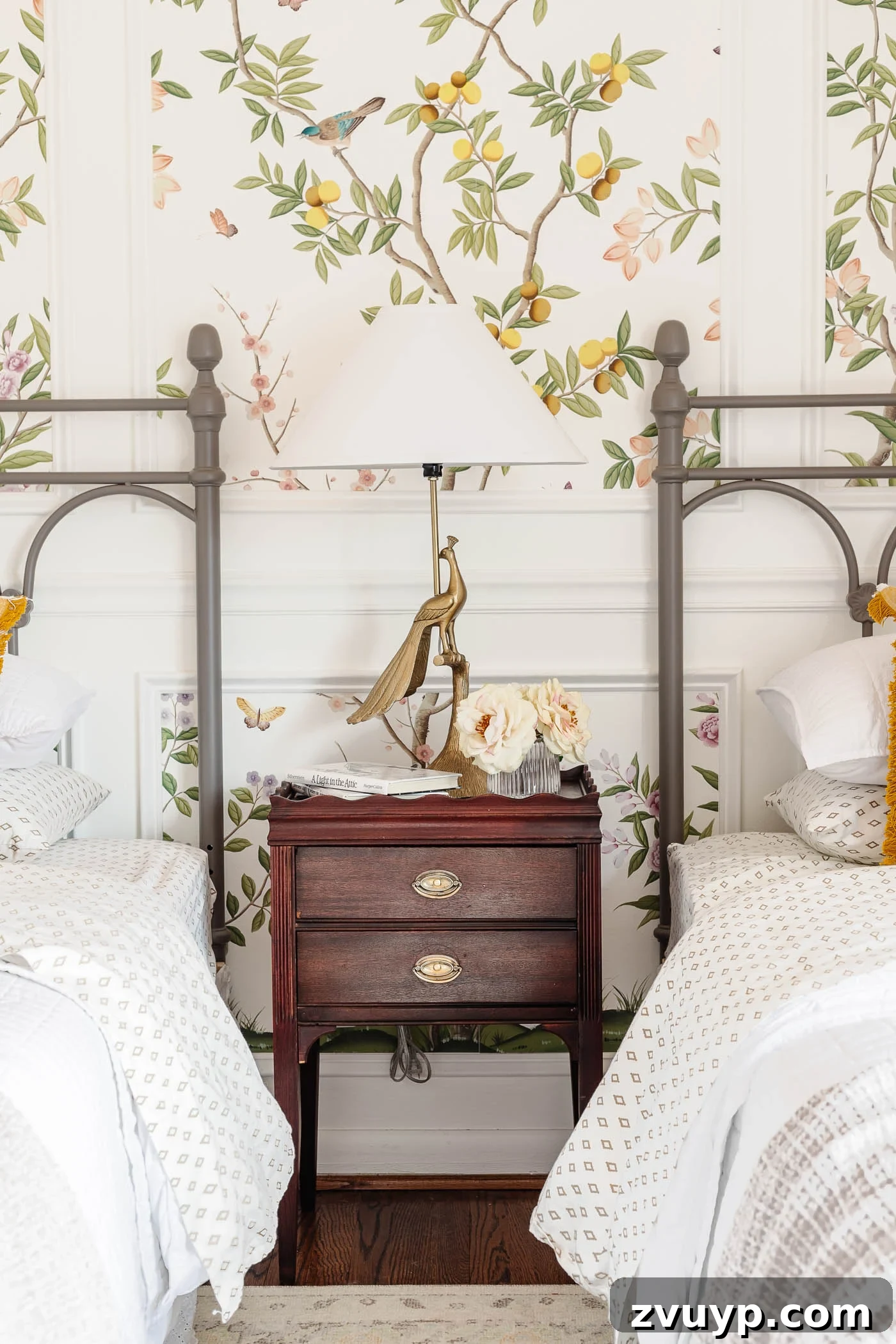 Make Old Wood Furniture Look Brand New 13 Close-up of clean wood furniture in a little girl's bedroom, highlighting details