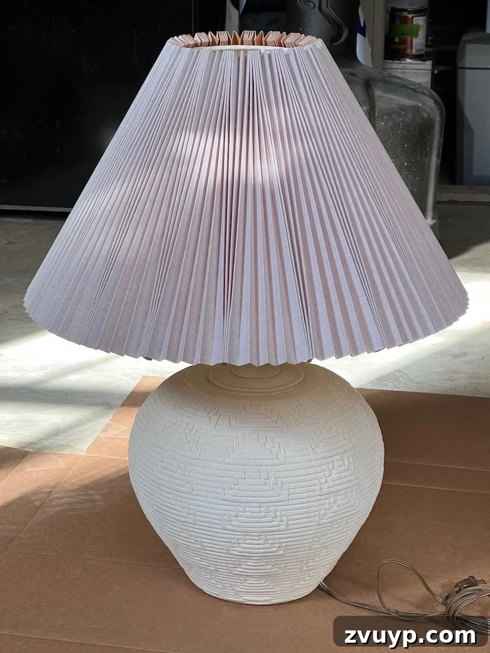DIY Rustic Table Lamp Makeover: Create Inexpensive Designer Dupes 2 lamp before