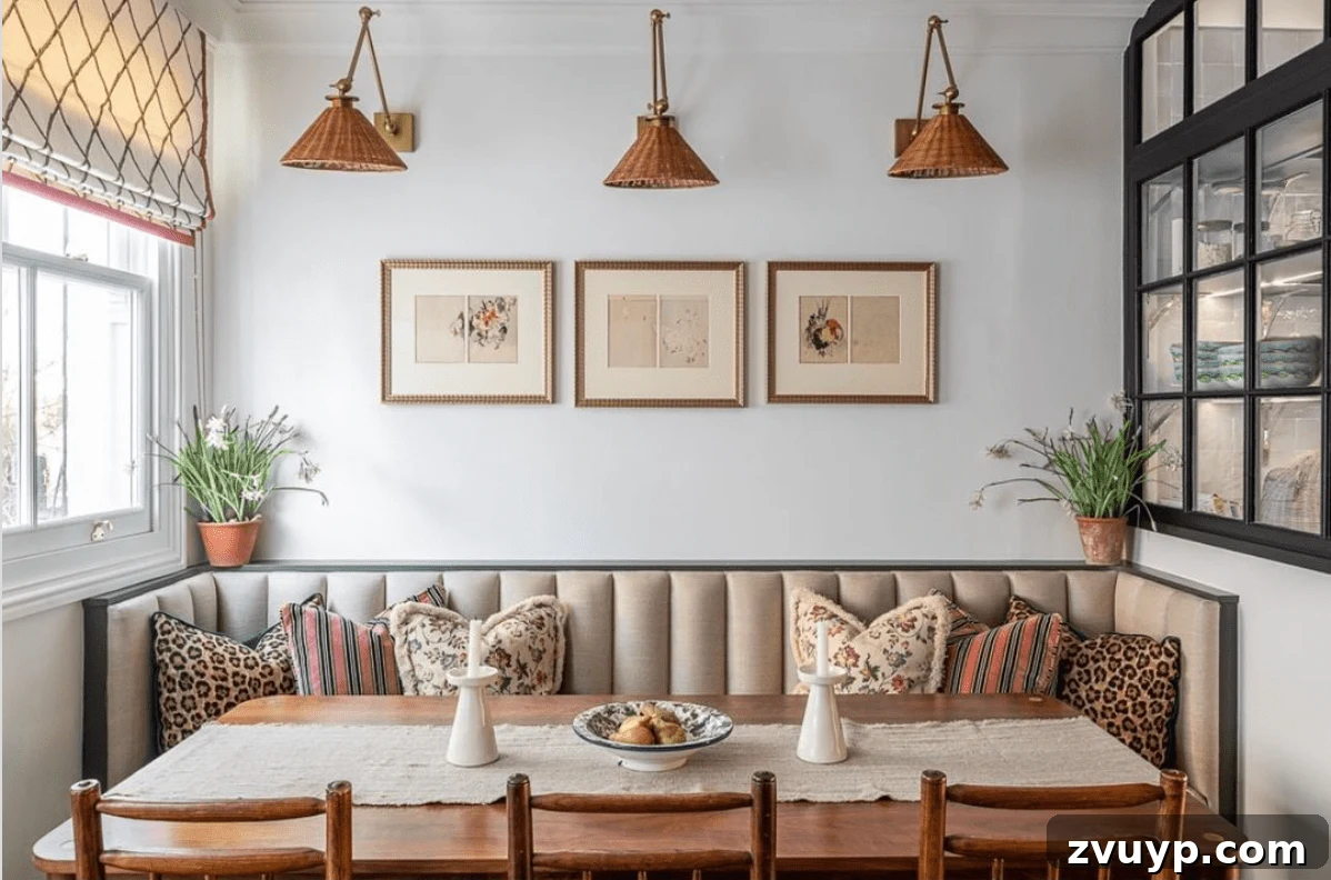 Phase One Kitchen Refresh: Charming Breakfast Nook Inspiration 14 Span the Whole Wall with a Banquette Bench