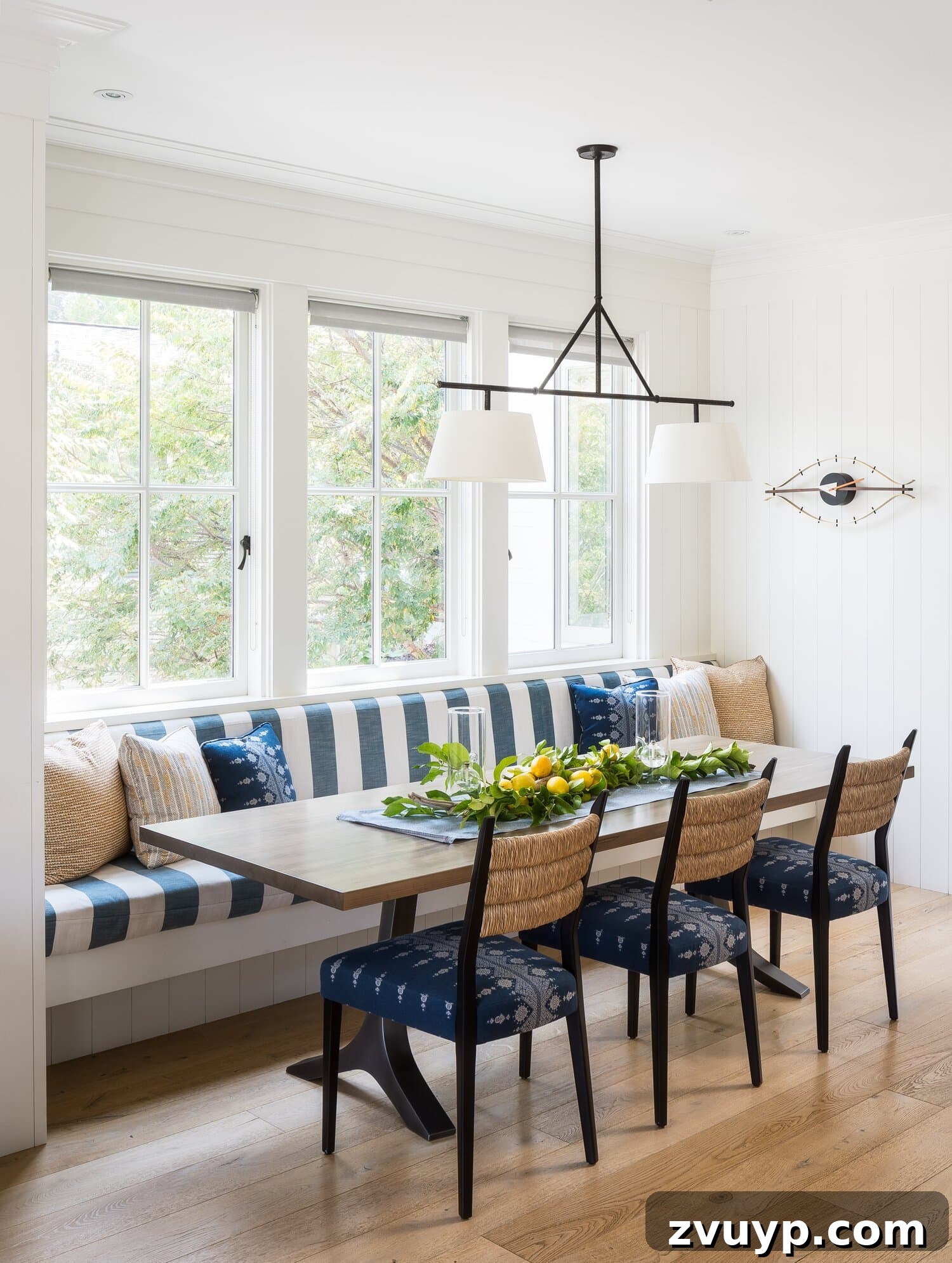 Phase One Kitchen Refresh: Charming Breakfast Nook Inspiration 15 Take Advantage of Space Under Windows for Breakfast Nook Seating