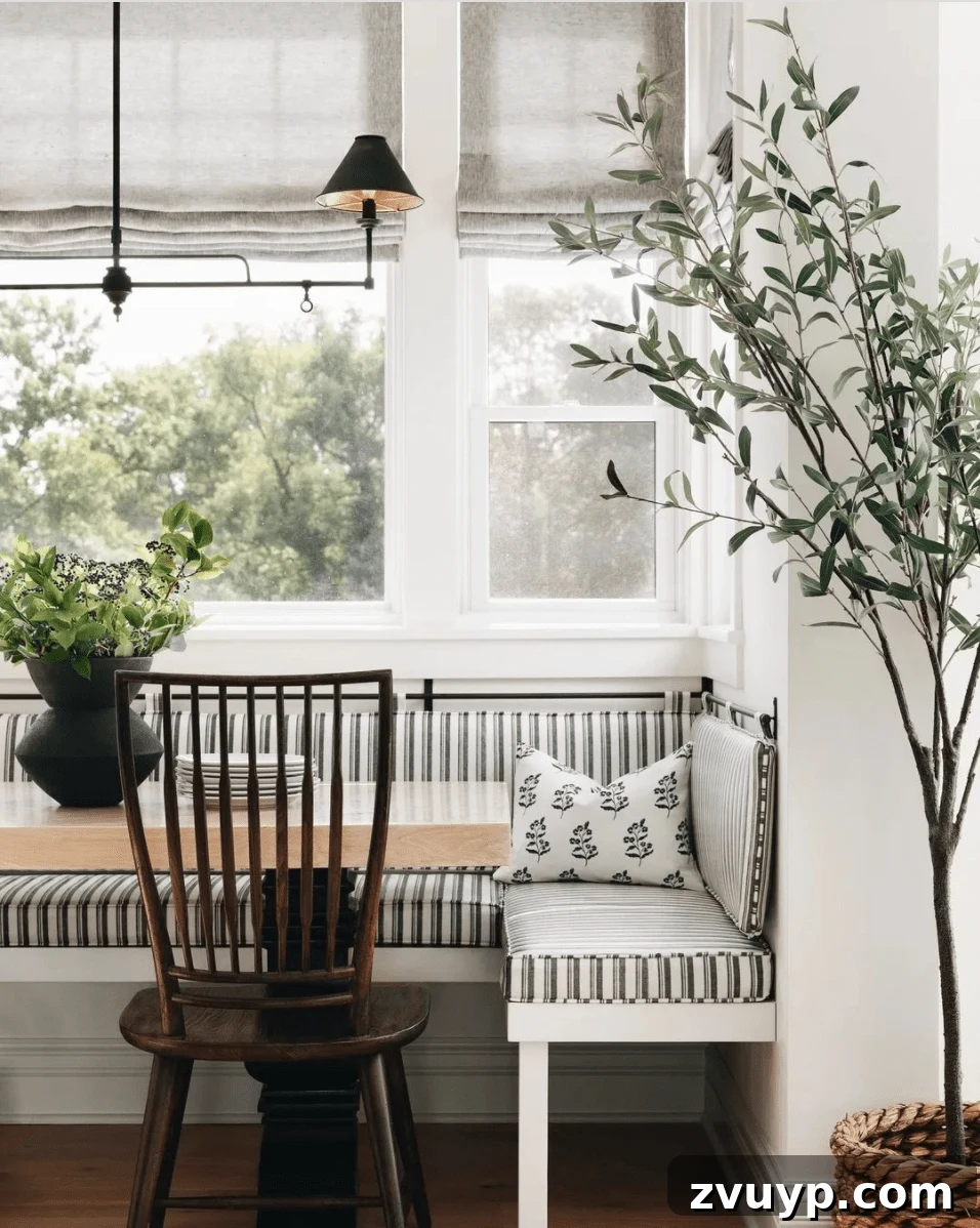 Phase One Kitchen Refresh: Charming Breakfast Nook Inspiration 16 Mount a Bar for a Bench Back
