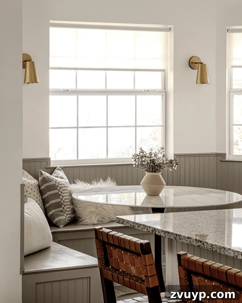 Phase One Kitchen Refresh: Charming Breakfast Nook Inspiration 27 Add Character with Beadboard in a Dining Nook