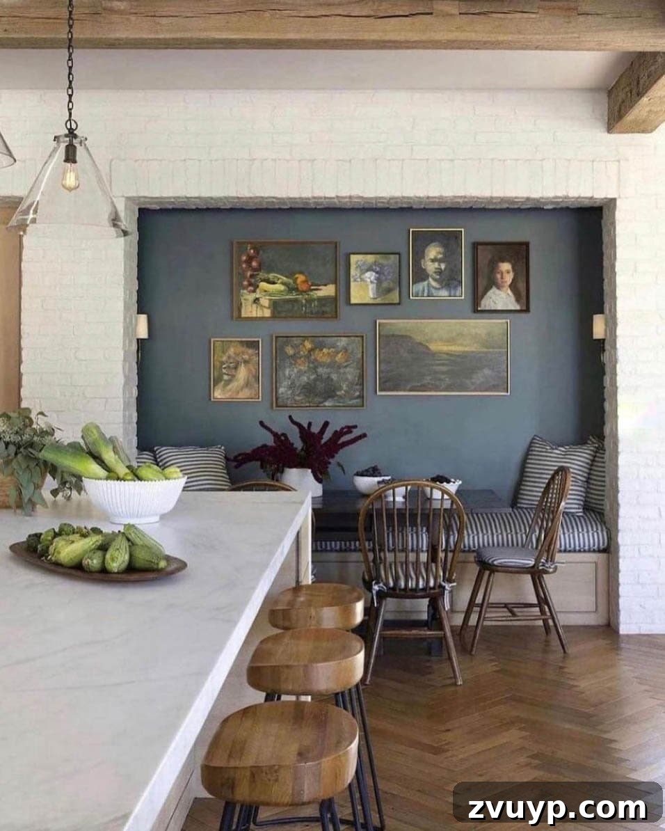 Phase One Kitchen Refresh: Charming Breakfast Nook Inspiration 7 Let an Awkward Niche Provide Breakfast Nook Seating