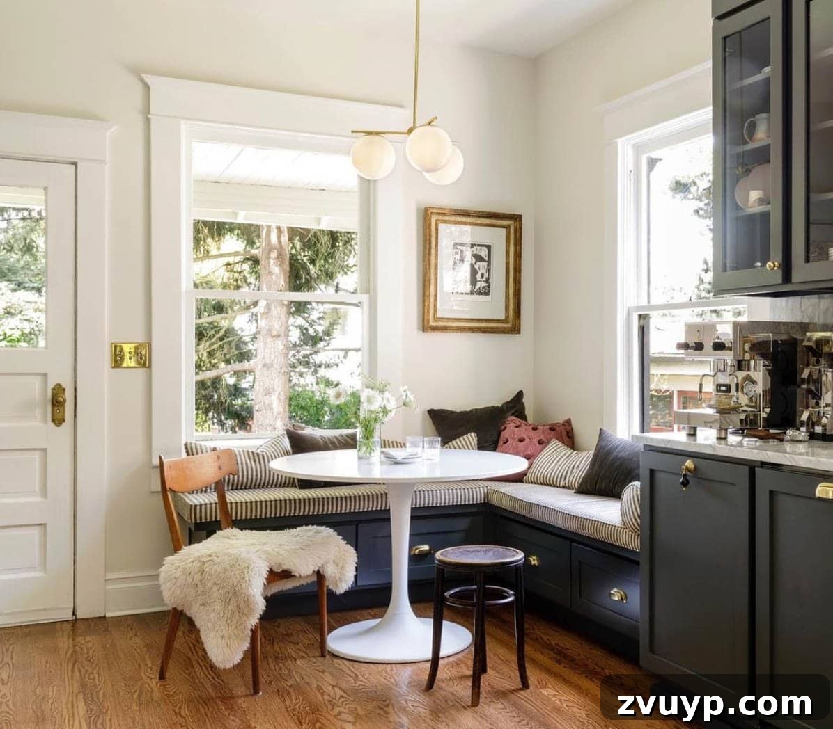 Phase One Kitchen Refresh: Charming Breakfast Nook Inspiration 8 Utilize Drawers in a Dining Banquette