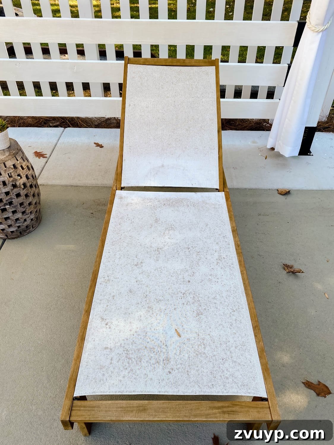 Revive Your Outdoor Oasis: Expert Cleaning for Cushions and Furniture 3 Before cleaning: Outdoor patio chairs covered in mildew, tree sap, and bird droppings.