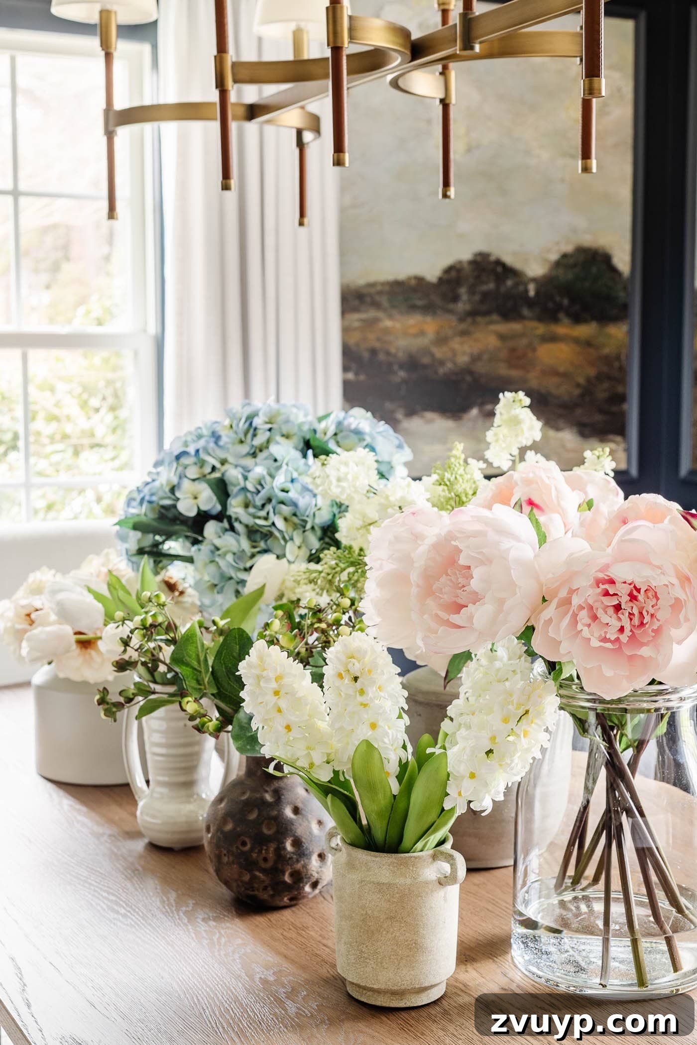 Flawless Fakes: The Secret to Finding Real-Looking Artificial Flowers 3 fake flowers that look real in vases, enhancing home decor