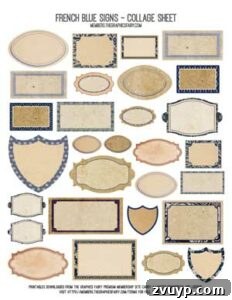 Blank labels for crafting projects